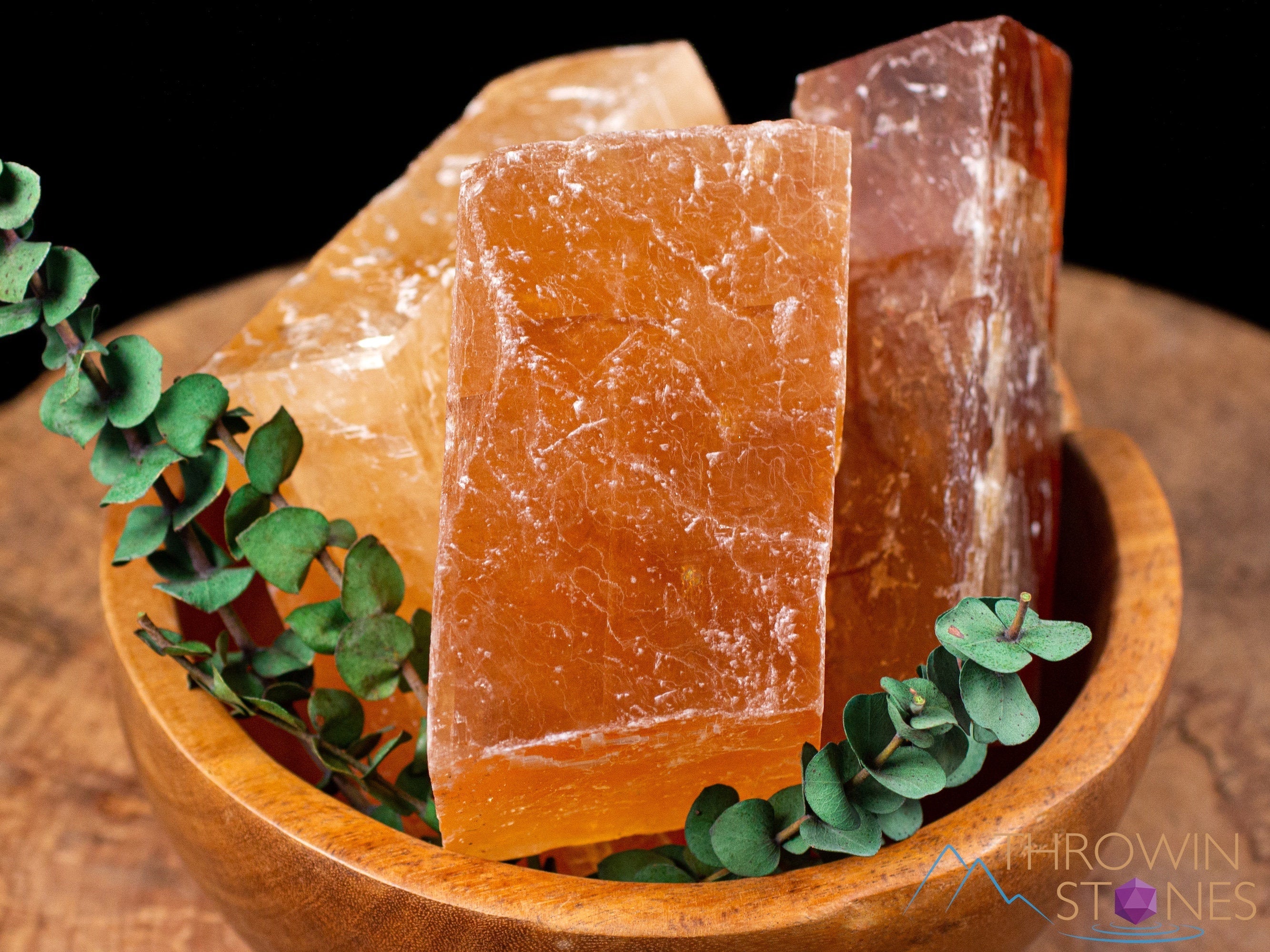 Orange Calcite Raw Crystal - 7XL Large Rhombohedron Specimen for Metaphysical Healing, Home Decor, Mineral Collection | Natural Healing Stone for Meditation, Reiki & Crystal Grids