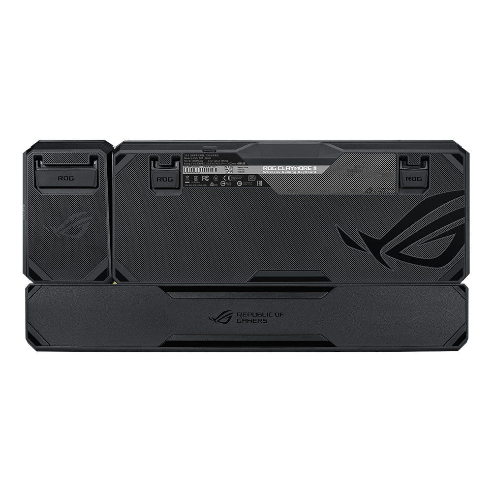 ASUS ROG Claymore II RGB Wireless Mechanical Gaming Keyboard with ROG RX Red Switches - Premium Wireless Keyboard for PC Gaming, Typing & Streaming