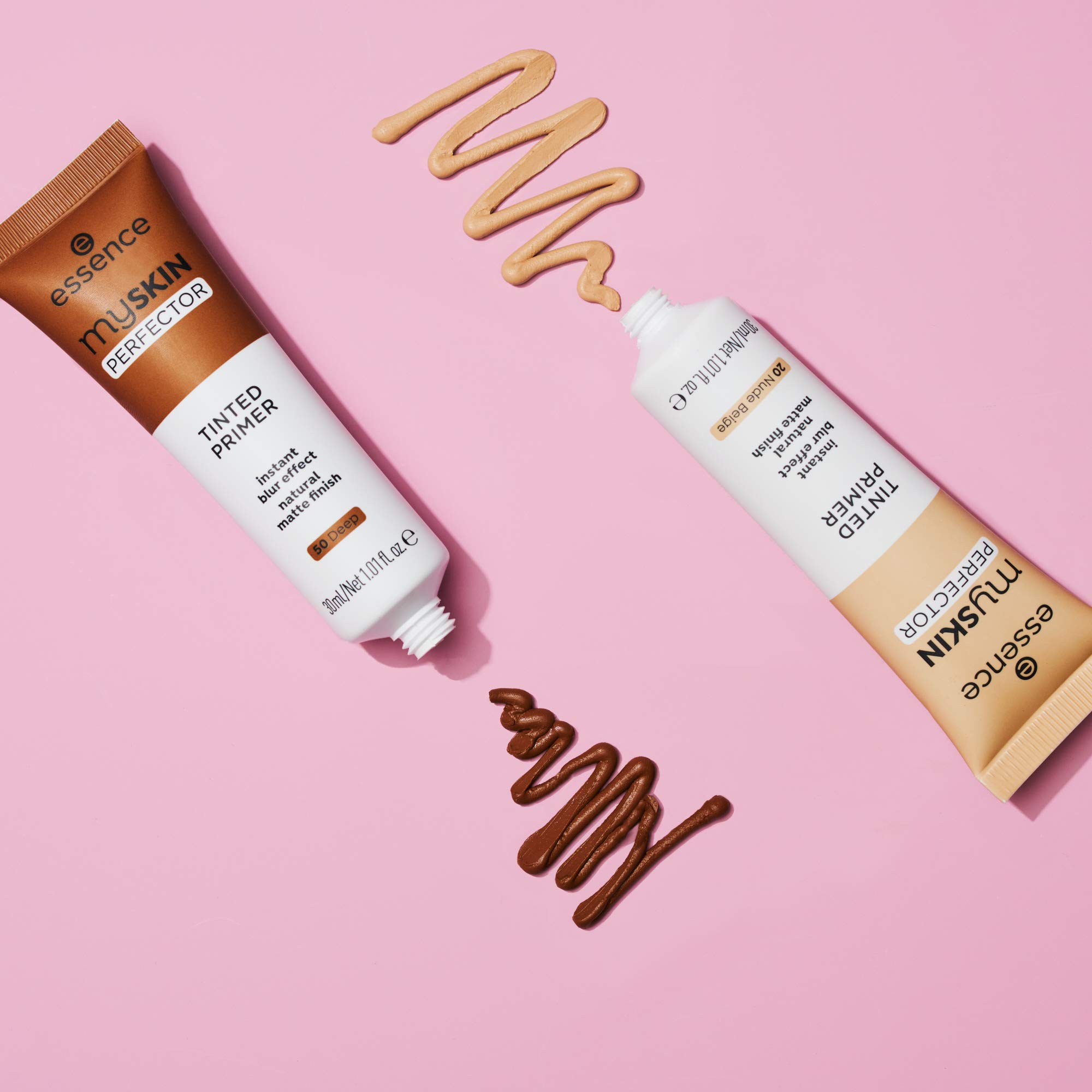 essence My Skin Perfector Tinted Primer - Instant Blur Effect & Natural Matte Finish | Vegan, Paraben Free, Oil Free, Cruelty Free Makeup (05 Fair Neutral) | Perfect for Daily Wear & Flawless Base Under Foundation