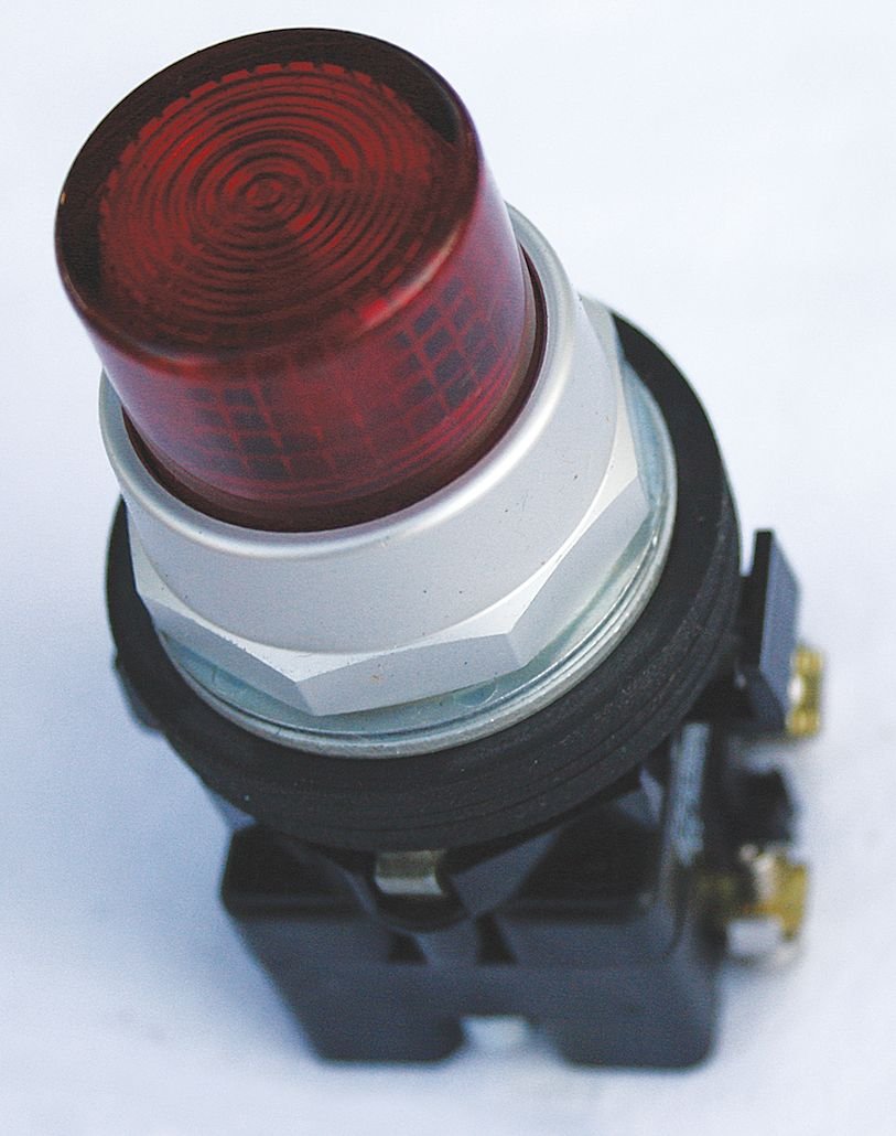 Eaton H5304 30mm Illuminated Push Button Switch - 1NO Red LED Industrial Control Panel for Machinery & Automation Systems