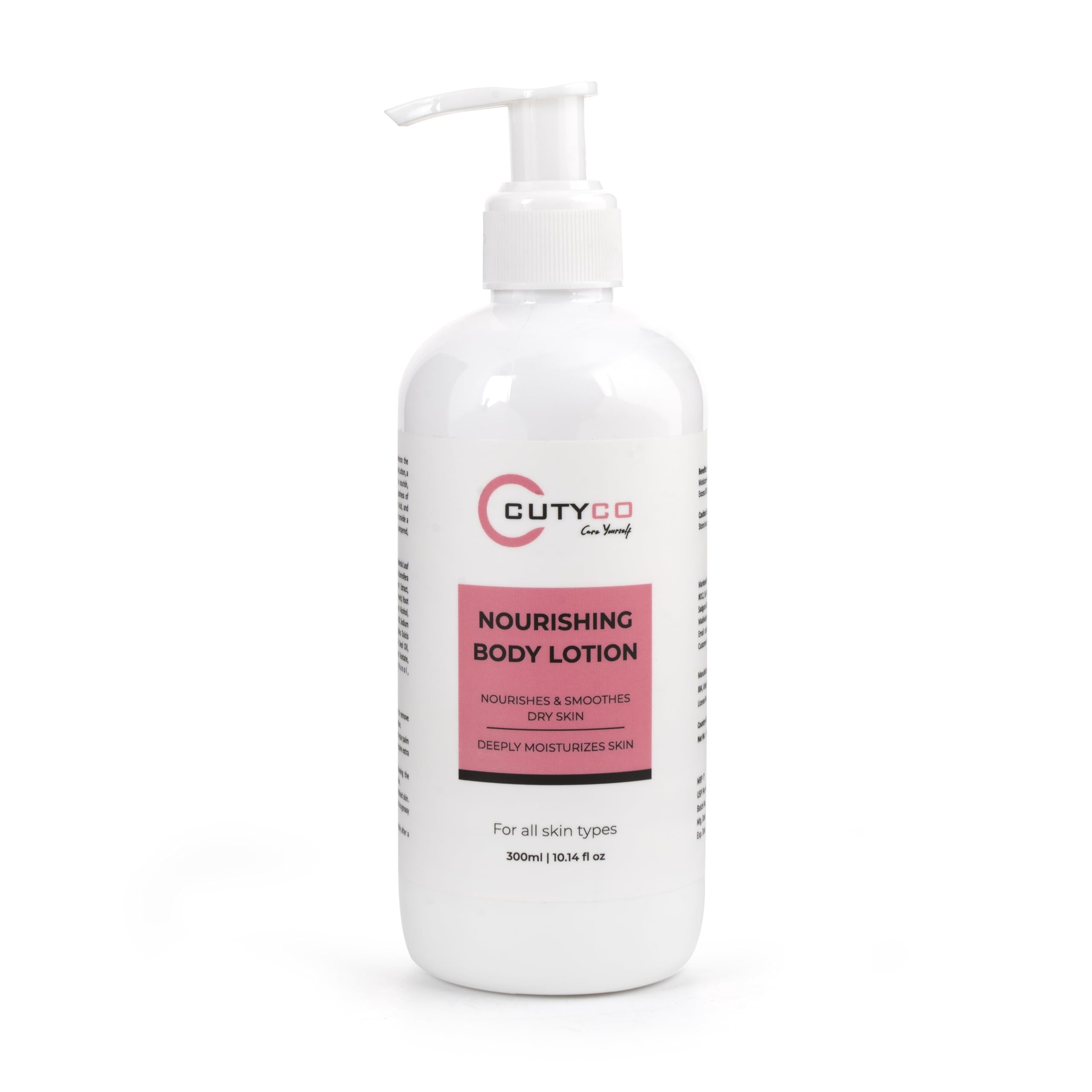 CUTYCO Hydrating Body Lotion with Cucumber Extract, Ashwagandha, Turmeric, Hyaluronic Acid & Niacinamide - 300ml for Glowing Skin | Moisturizing Dry Skin, Daily Hydration, Post-Shower Care