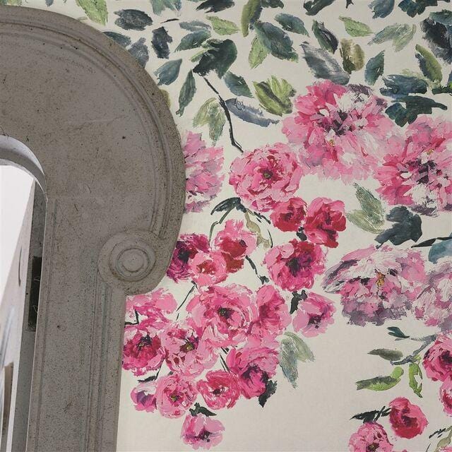 Trailing Rose Wallpaper - Vintage Floral Peel and Stick Wallpaper for Bedroom, Living Room, Bathroom | Easy to Install, Removable & Reusable