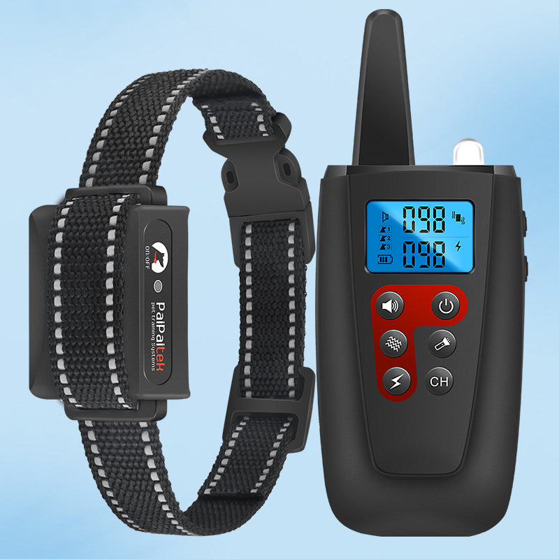 PD 526 Remote Training Shock Collar for Dogs - Waterproof & Rechargeable Electric Dog Training Collar with 1000ft Range - Perfect for Obedience, Bark Control & Behavior Training (Ideal for Small, Medium & Large Dogs)