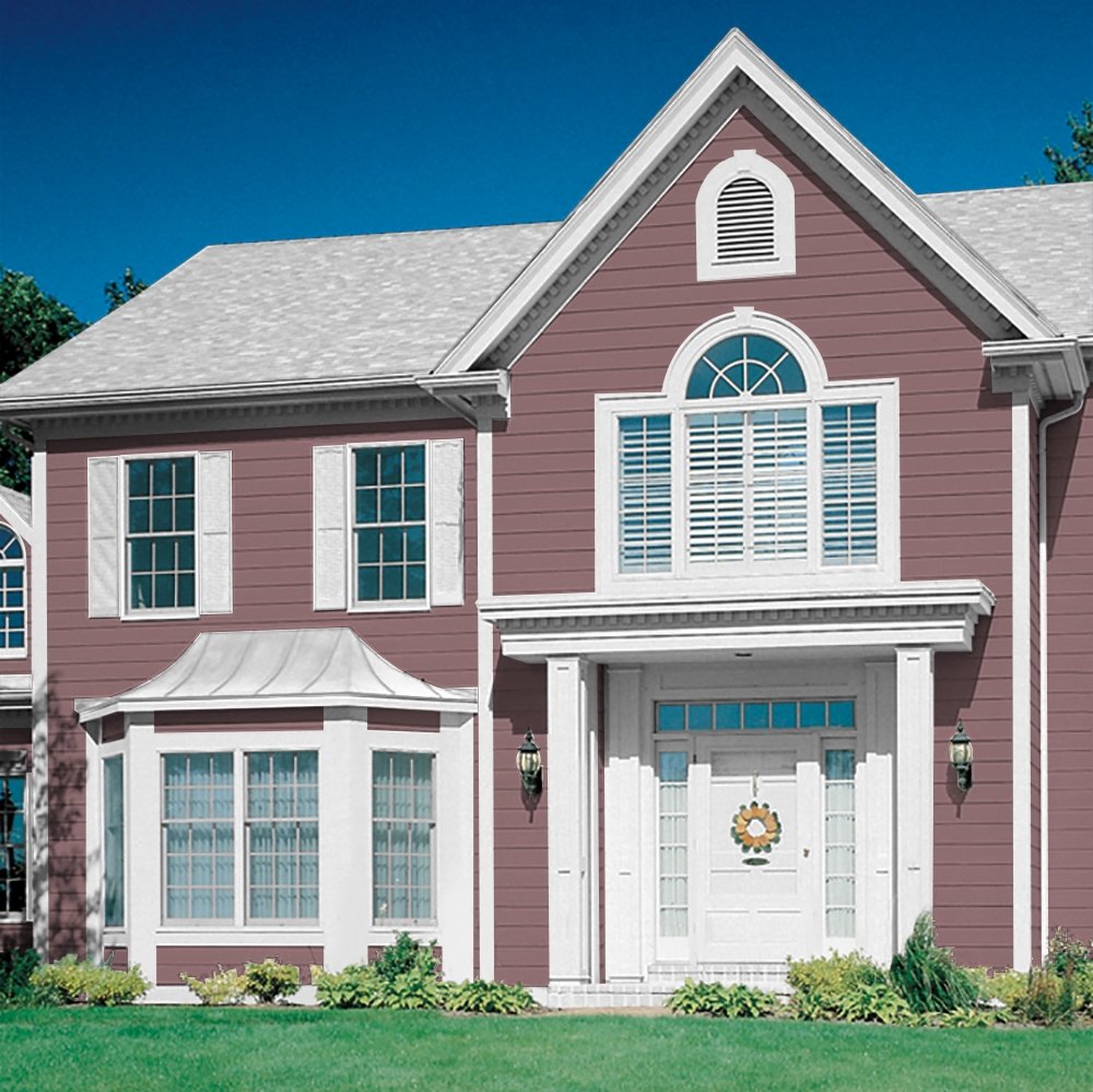 Glidden Exterior Paint and Primer in One - Red Chocolate Sparkle Flat Finish, 5 Gallon Bucket | One Coat Coverage for Houses, Fences & Outdoor Projects