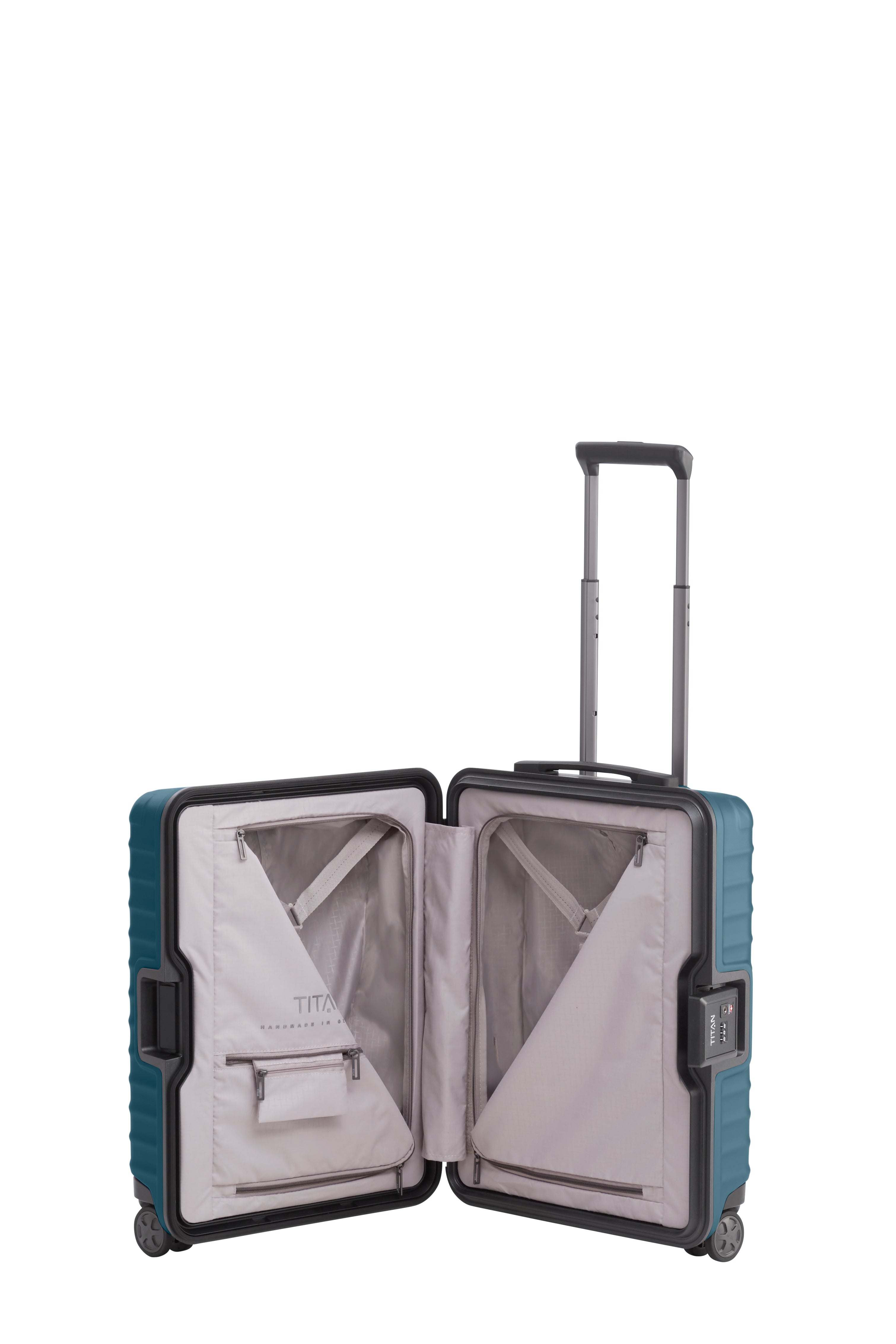Titan LITRON Frame Trolley S Carry On Luggage - Lightweight Expandable Suitcase with 360° Spinner Wheels for Business Travel & Weekend Getaways