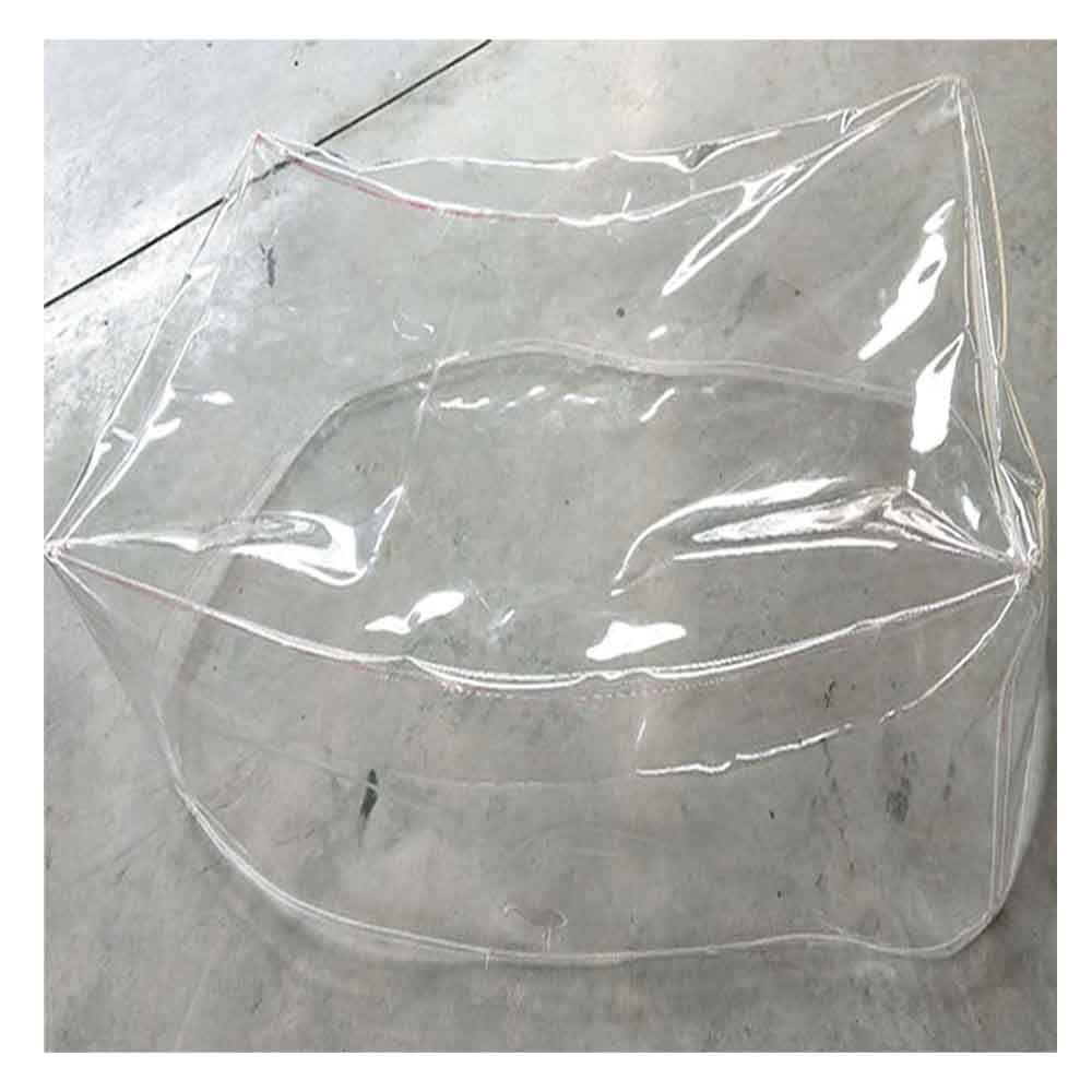 Waterproof Clear Tarpaulin Cover for Outdoor Patio Furniture - Tear Resistant, Drawstring Closure, 1x1x1m Rectangle - Perfect for Garden, Poolside & BBQ Protection