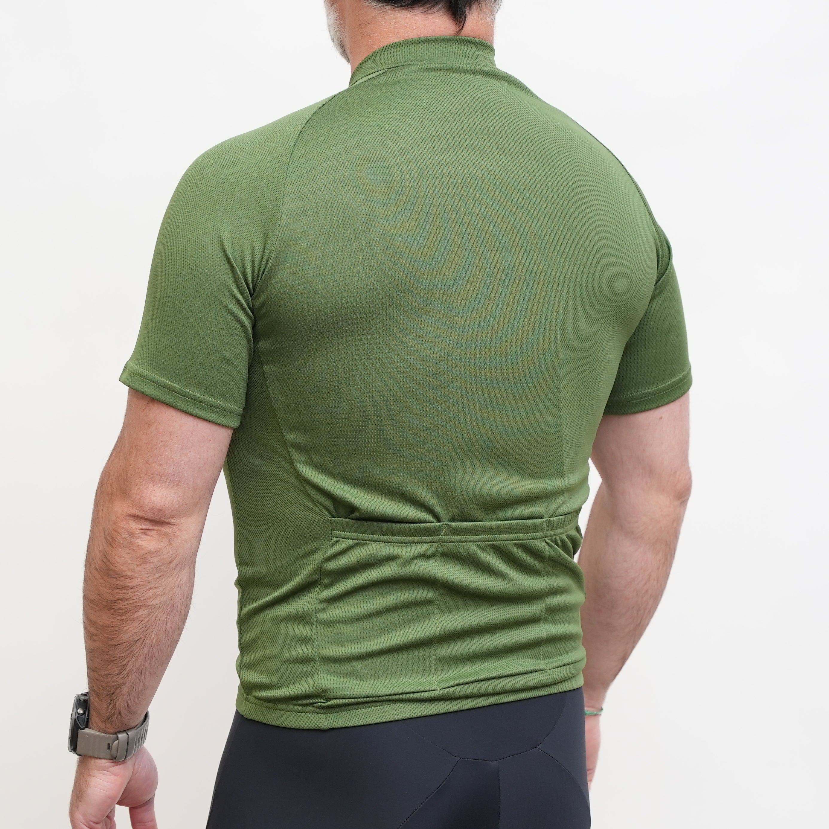 Ride Fit Jersey - Olive Green Cycling Shirt for Men & Women | Comfortable & Breathable Bike Jersey for Road & Mountain Biking
