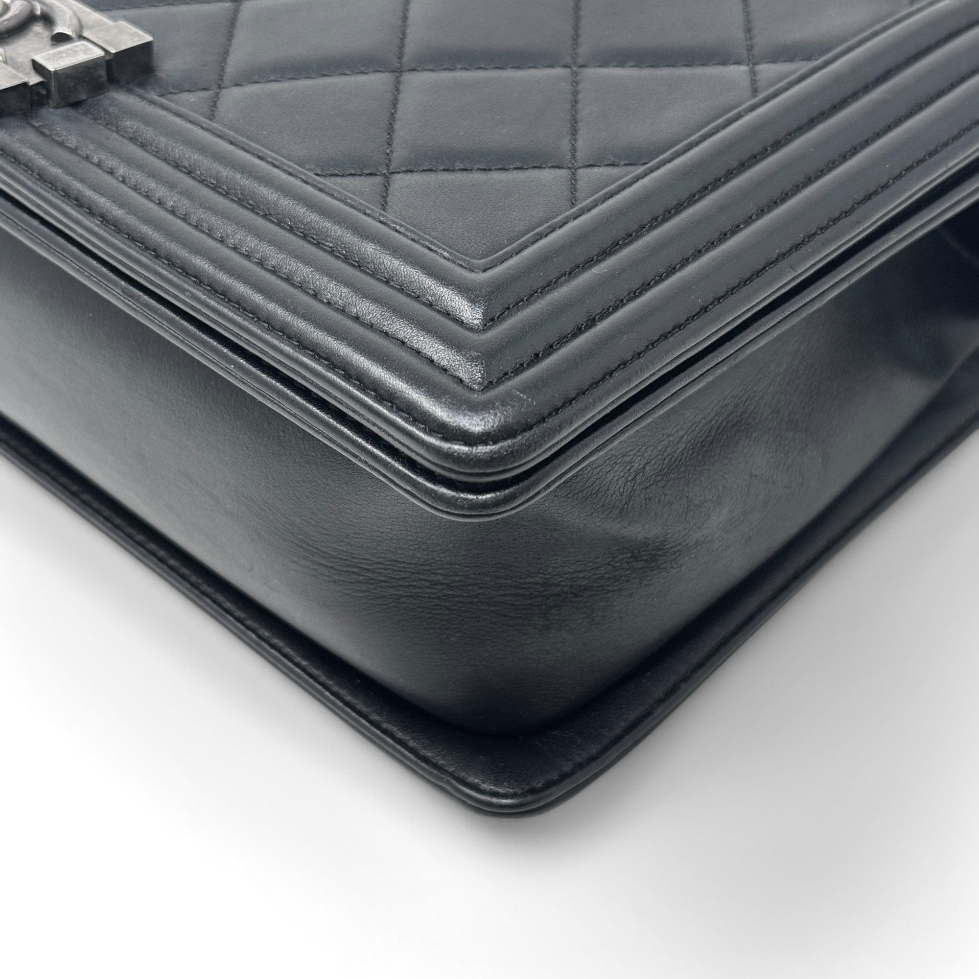 Chanel Black Large Boy Bag - Luxury Designer Handbag for Women | Perfect for Evening Events, Parties & Special Occasions