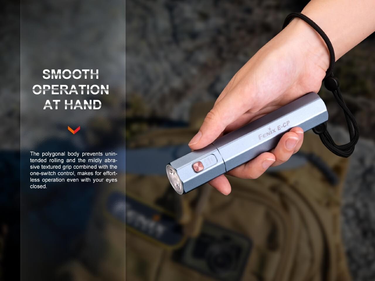 Fenix E CP 1600 Lumen Rechargeable LED Flashlight with Power Bank - Perfect for Camping, Hiking, and Emergency Preparedness