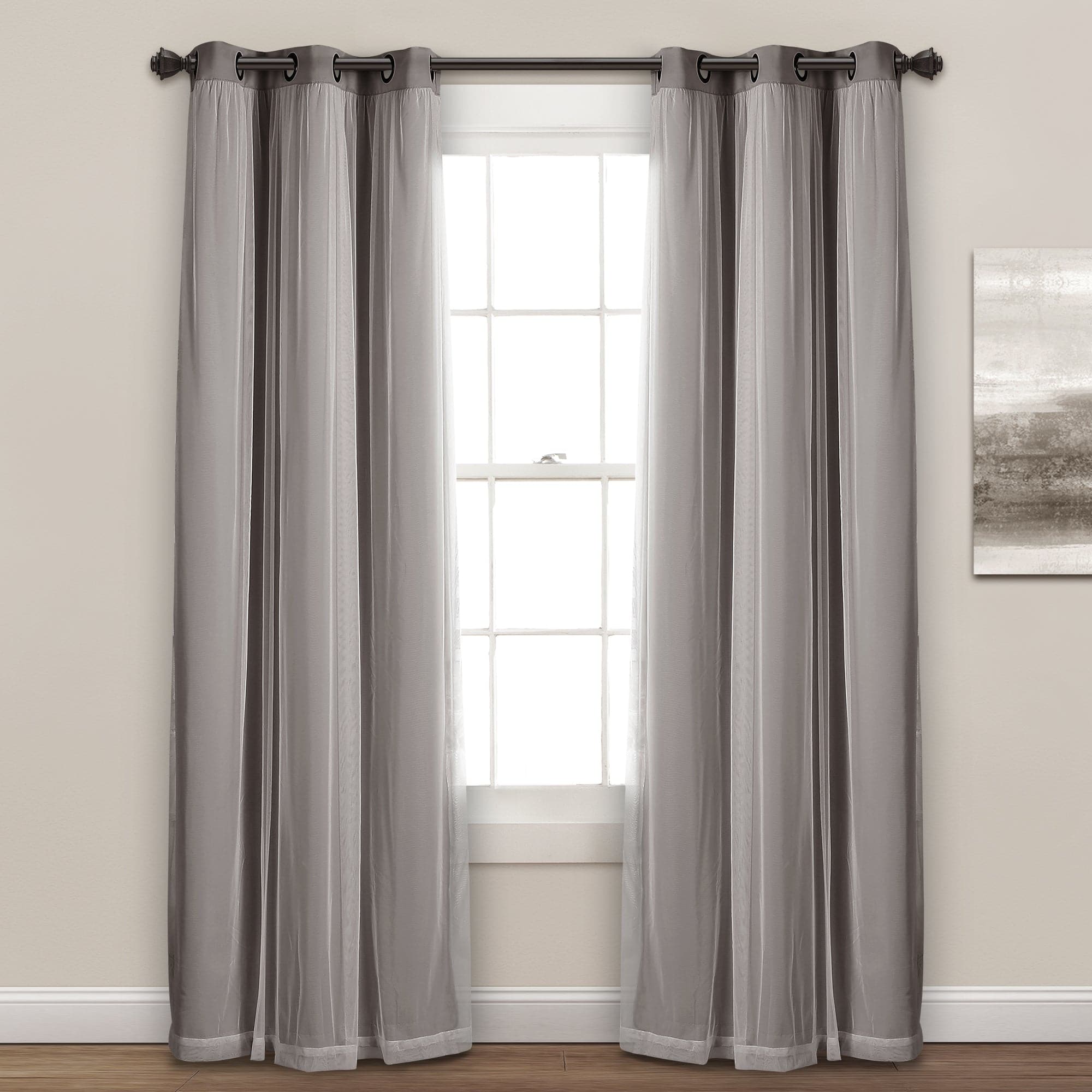 Blackout Curtains with Grommet Top & Insulated Lining - Thermal Sheer Window Panels for Bedroom, Living Room & Home Office - Energy Efficient & Noise Reducing