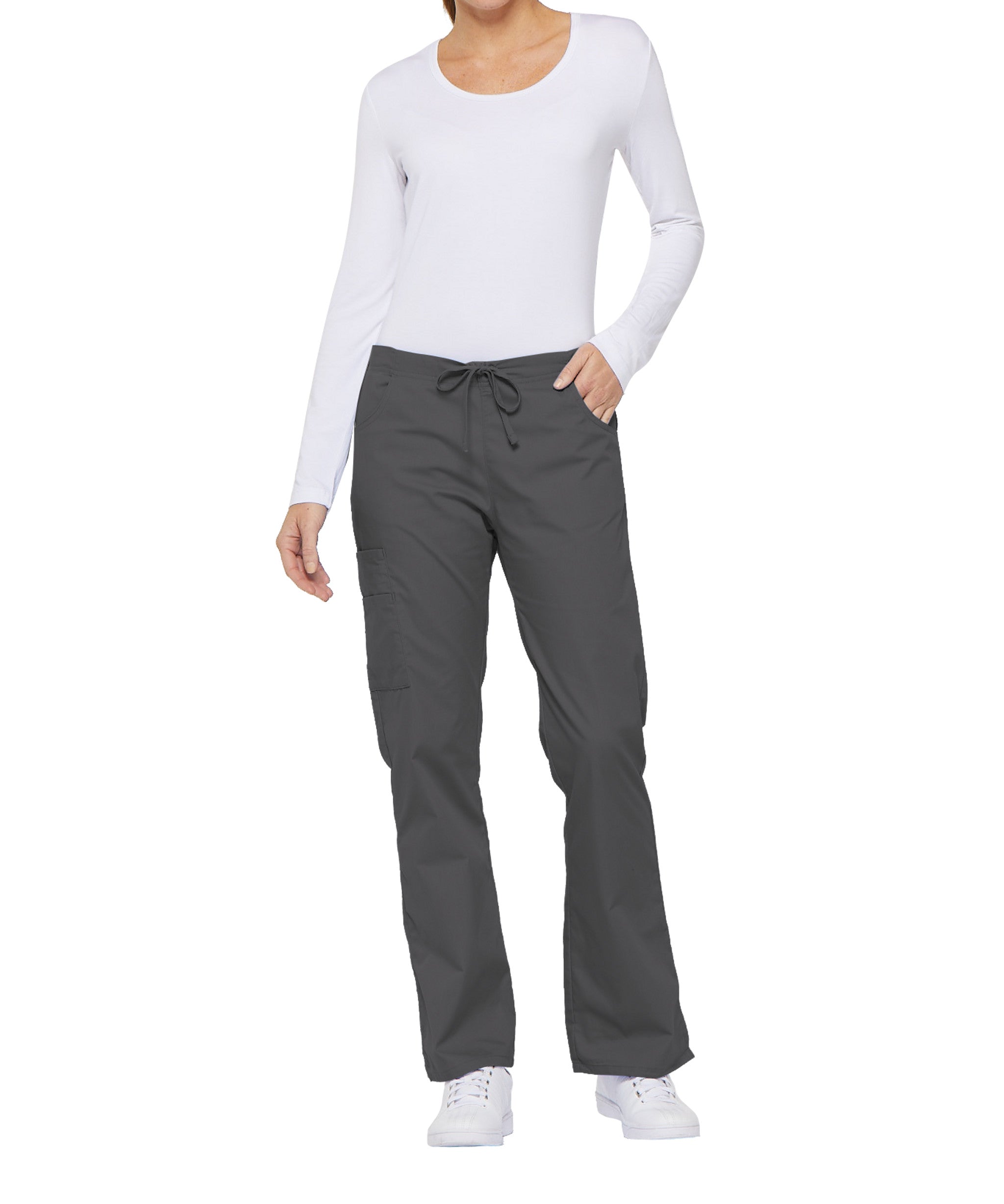 Women's 6-Pocket Scrub Pants - Comfortable Medical Work Pants for Nurses, Doctors & Healthcare Professionals - Perfect for Hospital Shifts & Clinical Work
