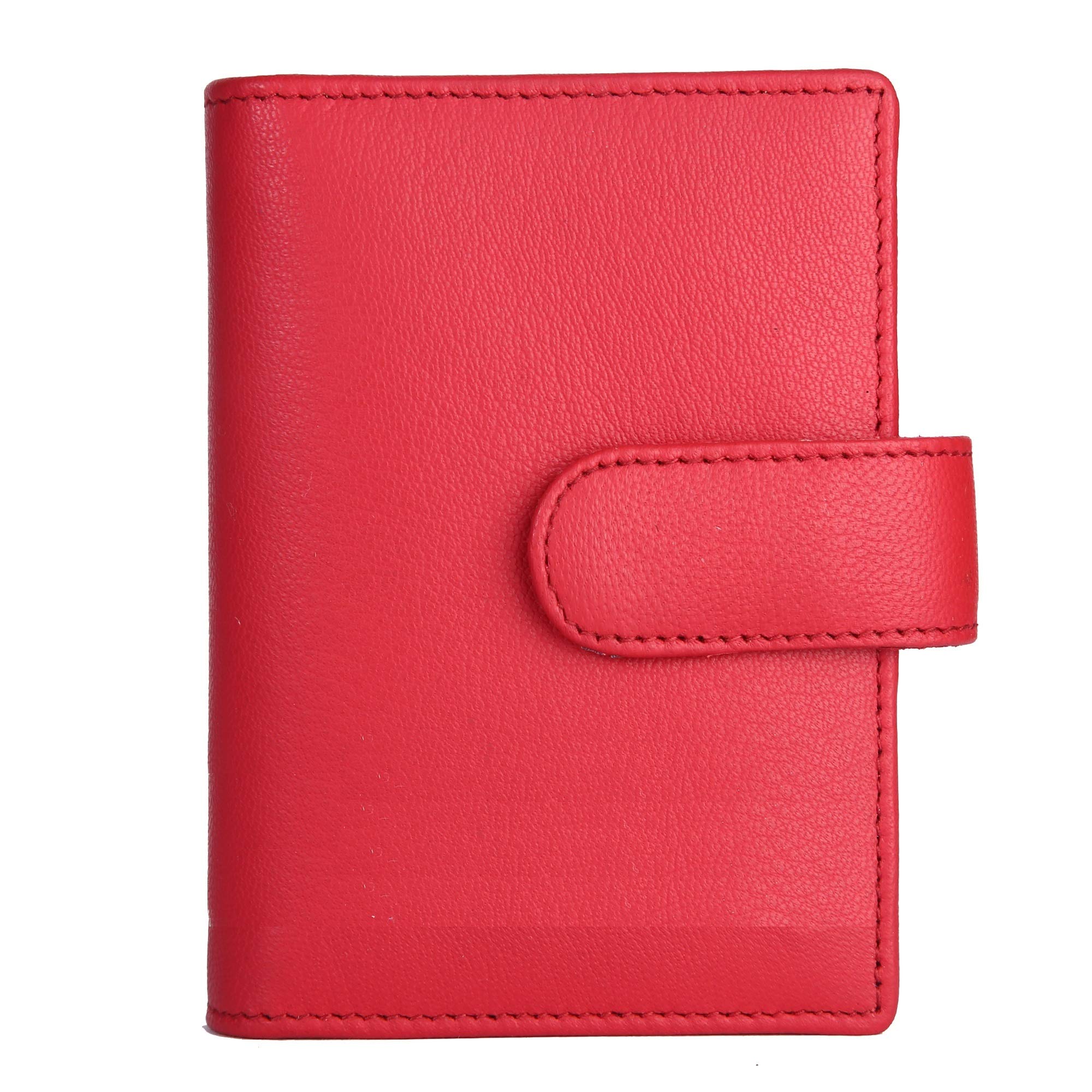 Genuine Leather Credit Card Holder Wallet - RFID Blocking Slim Card Case for Men & Women - Perfect for Travel, Business & Everyday Use