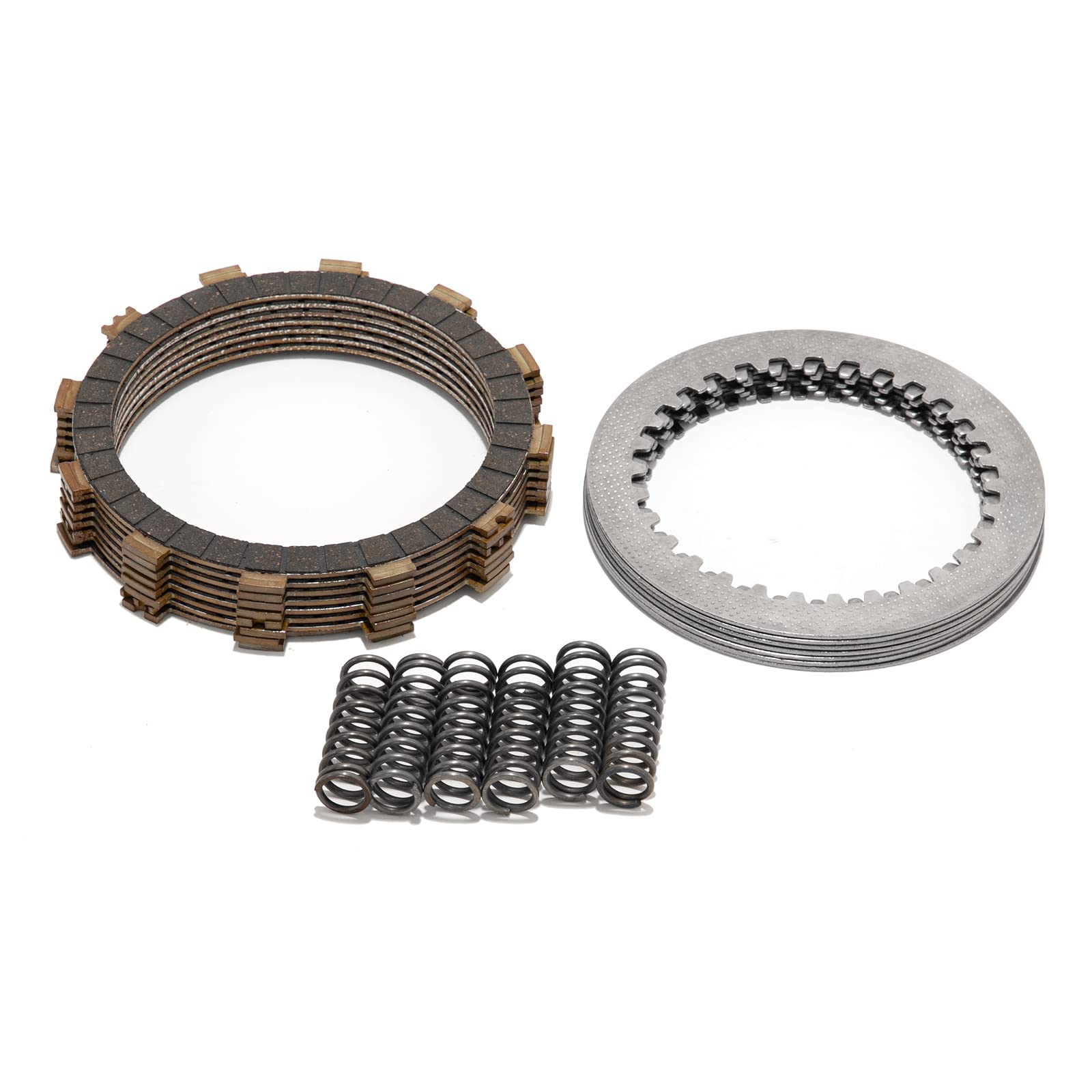 Yamaha Raptor 700 Clutch Basket Kit 2006-2021 Replacement with Friction Plates, Steel Plates & Springs - Silver | Perfect for Off-Road Racing & ATV Maintenance