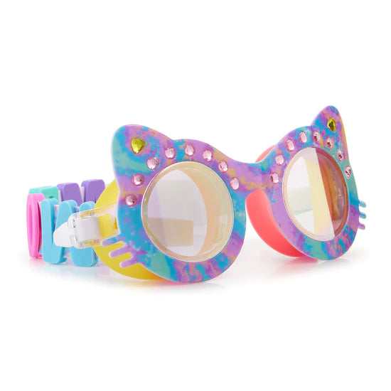 Bling20 Pat The Cat Swim Goggles for Kids - UV Protection, Anti-Fog, Adjustable Strap - Perfect for Pool, Beach & Summer Water Activities