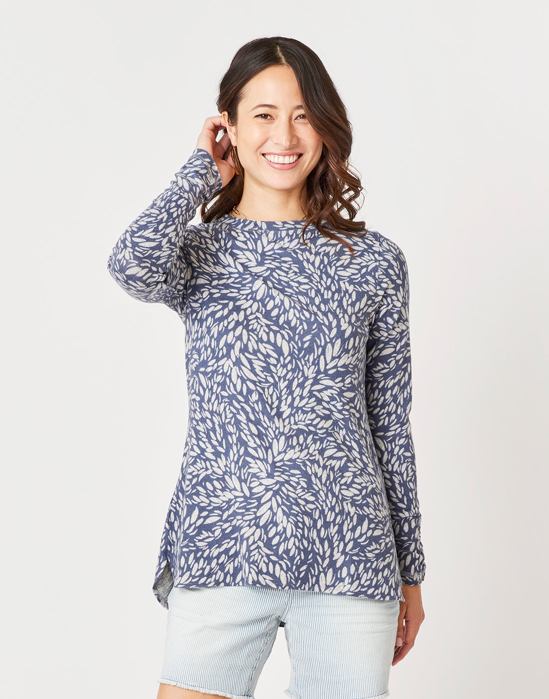 Navy Blue Chelsea Top for Women | Alta Collection | Final Sale | Perfect for Casual Outings & Office Wear