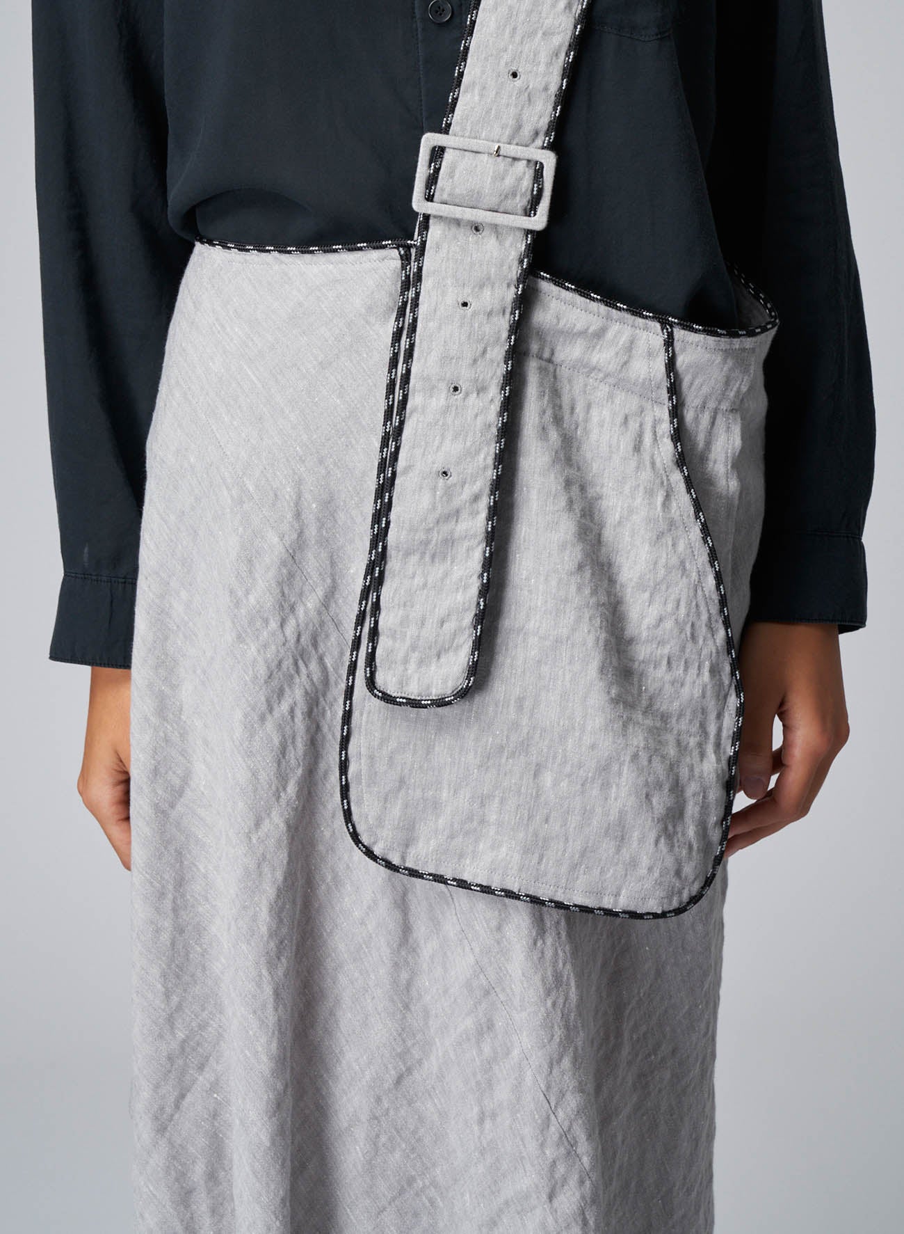 Breathable Linen Rayon Asymmetric Skirt with Adjustable Shoulder Strap | Summer Boho Beach Dress for Women