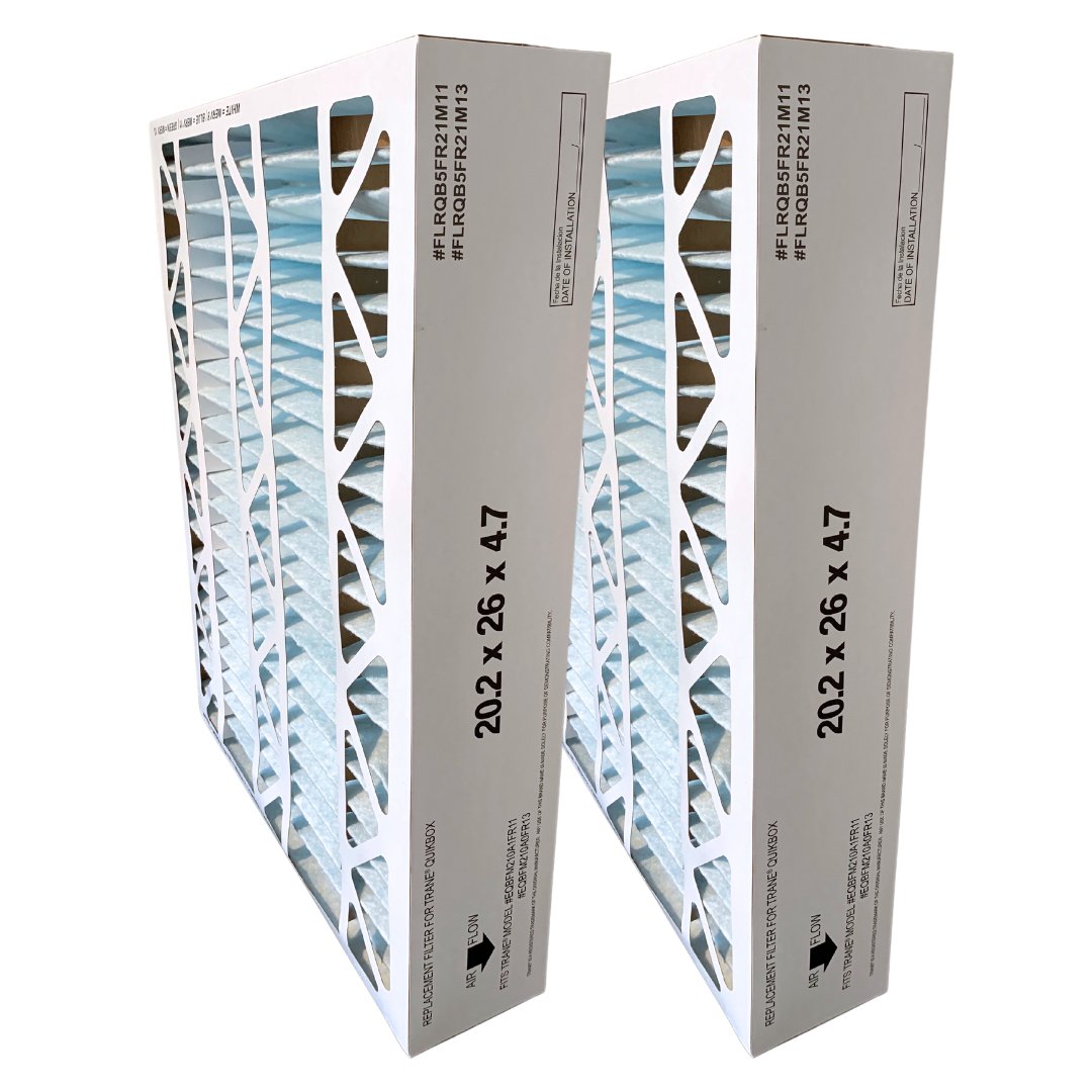 2-Pack Trane FLRQB5FR21M11 20.2x26x4.7 MERV 11 Air Filters - Compatible with Atomic - Perfect for HVAC Systems & Home Air Purification
