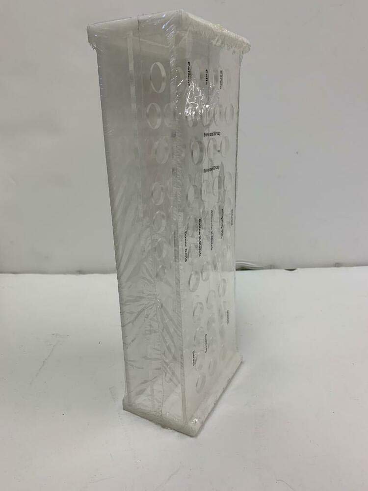 Durable Acrylic Blood Bank Sample Tube Rack - 9DGOE0XFQDynalon 159565-3 for Secure Lab Storage & Organization | Ideal for Medical Laboratories, Hospitals & Research Facilities