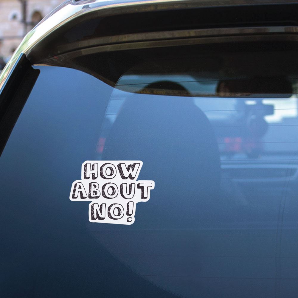 No Sticker Decal - Premium Quality Vinyl Decals for Laptops, Cars & Walls | Customizable Designs for Home Decor, Office & Personal Use