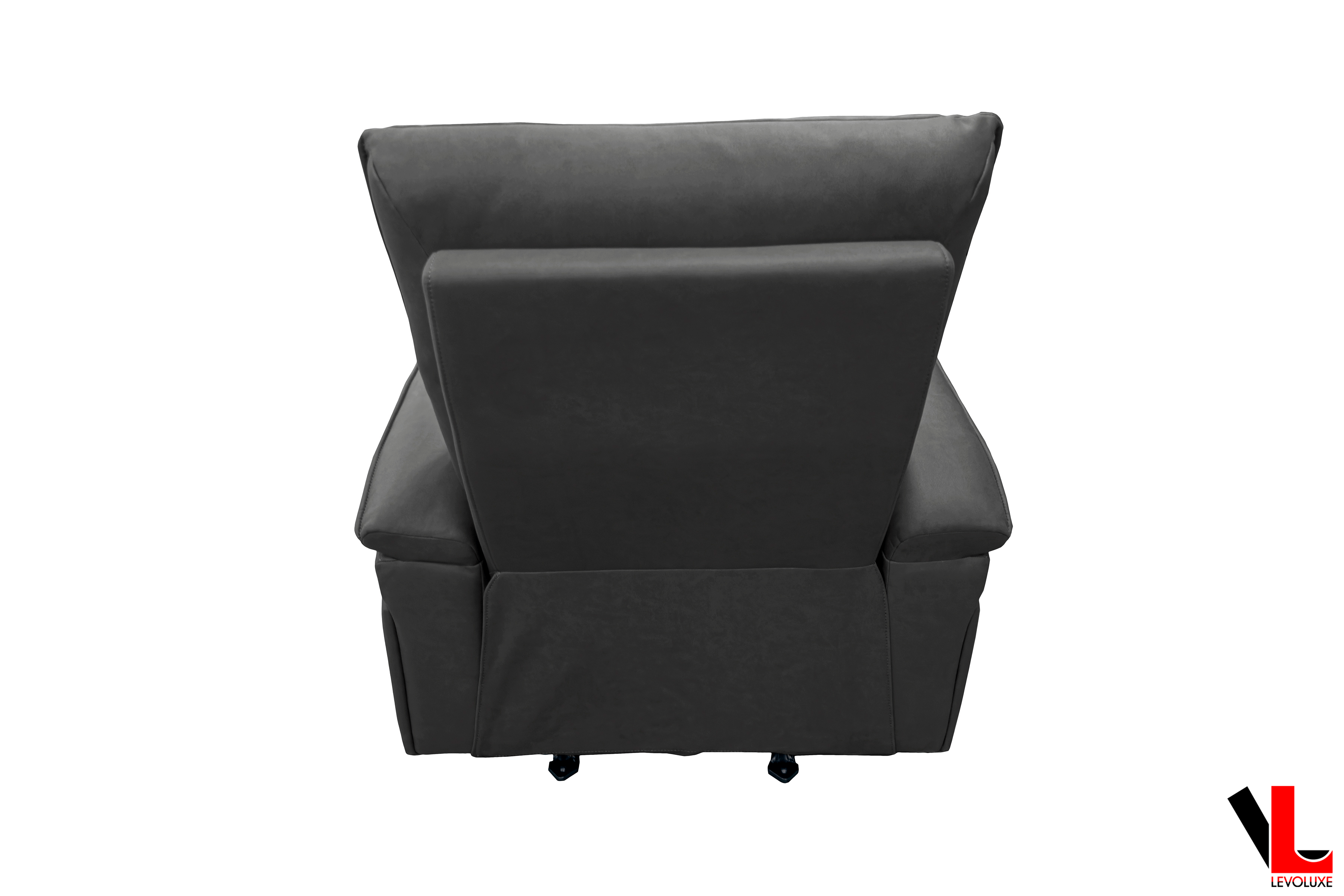 Sereno 3-Piece Reclining Sofa Set with Loveseat and Rocking Chair in Jaxxon Smoke - Modern Living Room Furniture for Home Theater, Family Gatherings & Relaxation