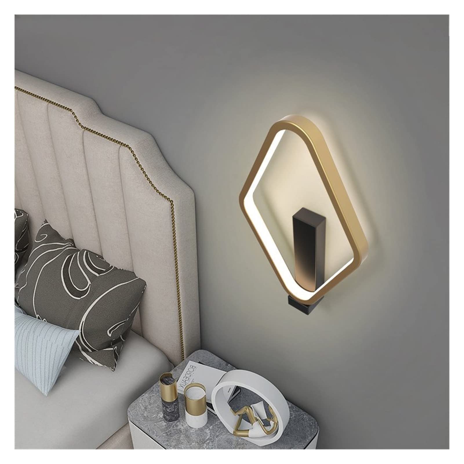FEZDA Modern LED Wall Lights - Simple Iron Aluminum Wall Lamps for Bedroom, Living Room, Study, Corridor - Indoor Home Lighting for Bedside, Aisle & Ambient Decor