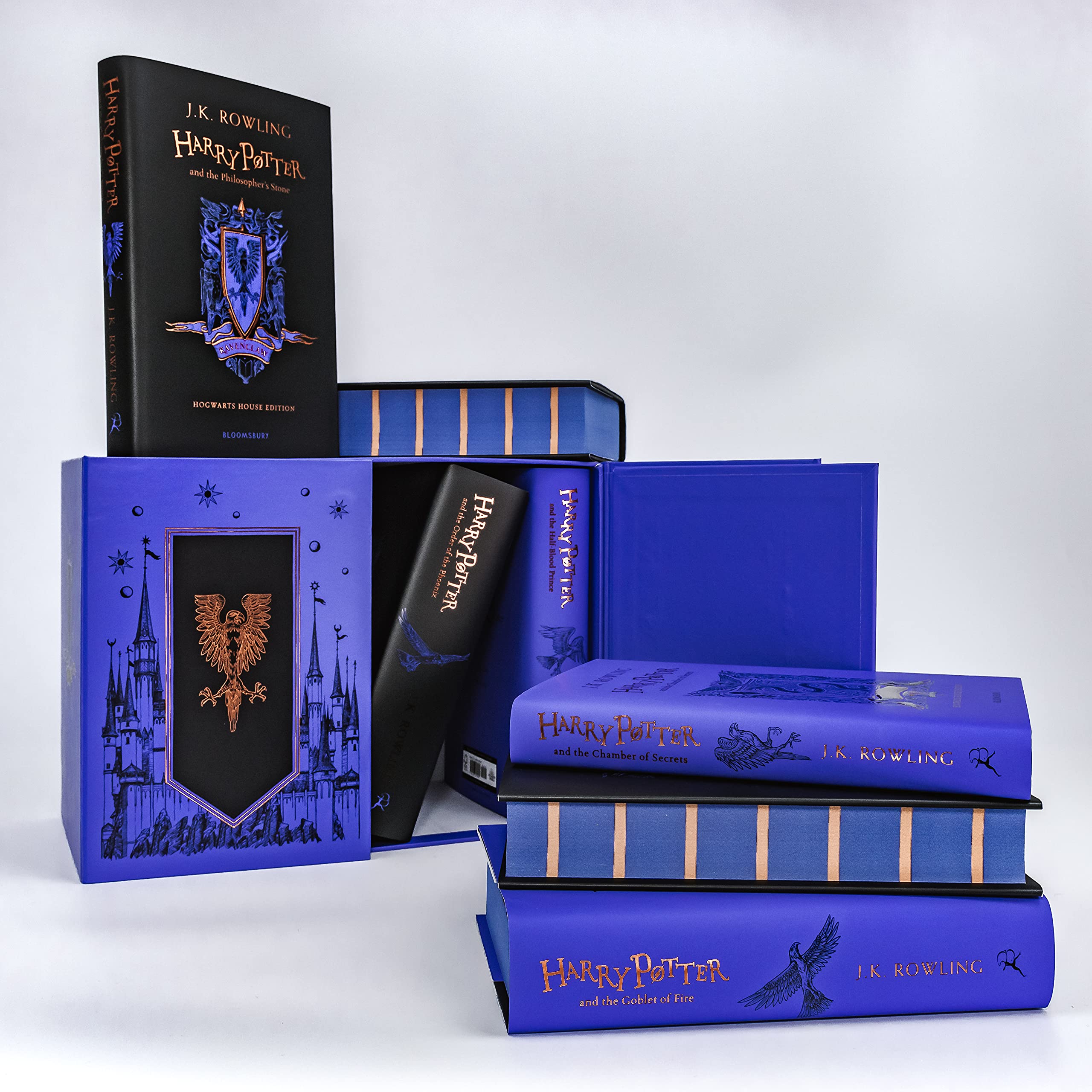 Harry Potter Ravenclaw House Editions Hardback Box Set - Complete 7-Book Collection | Official Hogwarts House Series | Perfect for Fans, Collectors & Book Lovers | Great for Gifts, Reading Nook Decor & Potterhead Displays