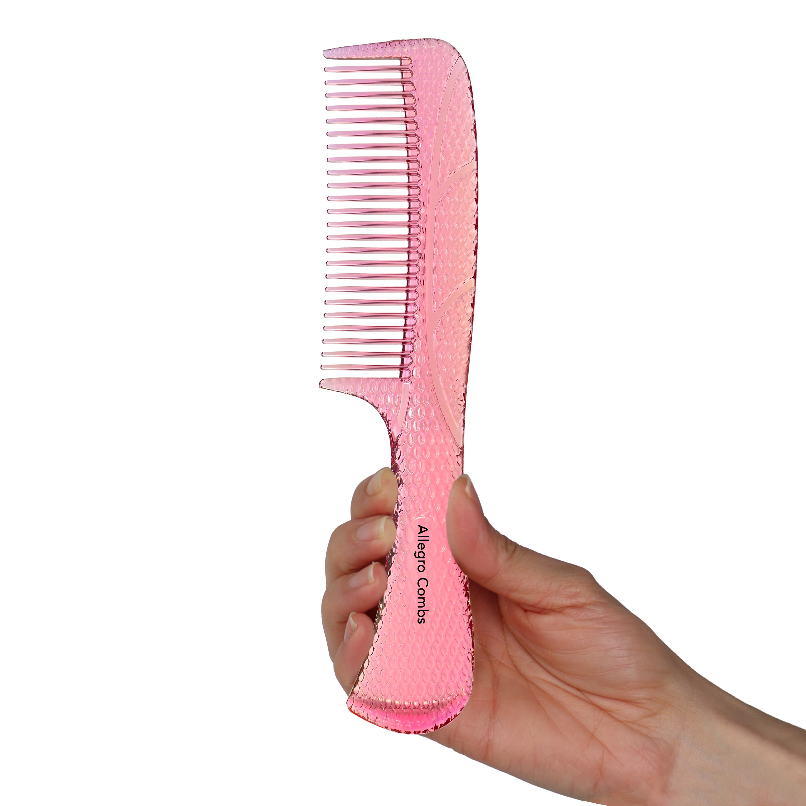 Allegro Comb 1004 Wide Tooth Detangling Hair Comb for Women - Gentle Styling Tool for Curly, Thick & Wet Hair - Perfect for Salon, Travel & Home Use