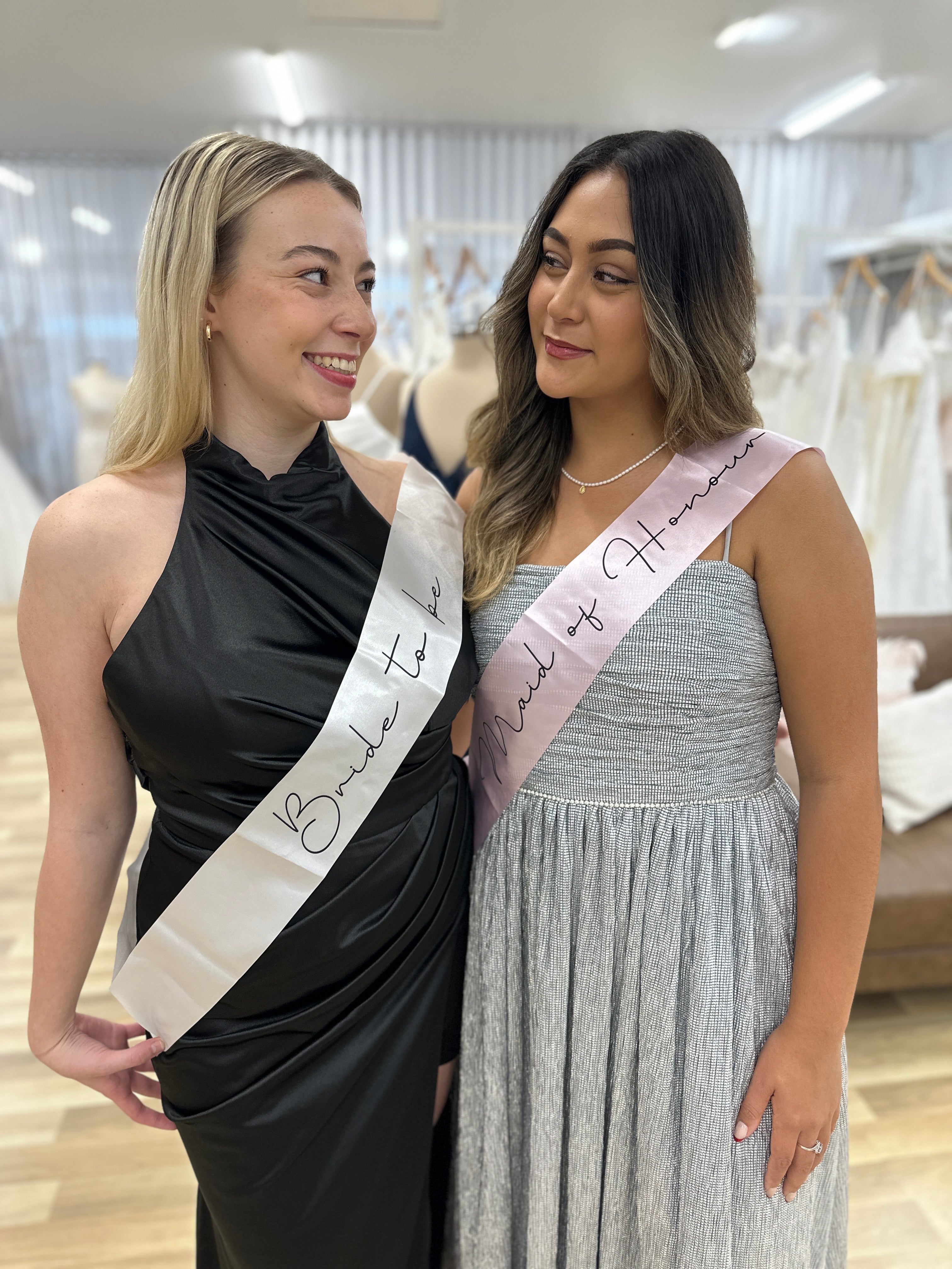 Light Pink Maid of Honor Sash - Elegant Bridal Party Accessory for Weddings & Special Events