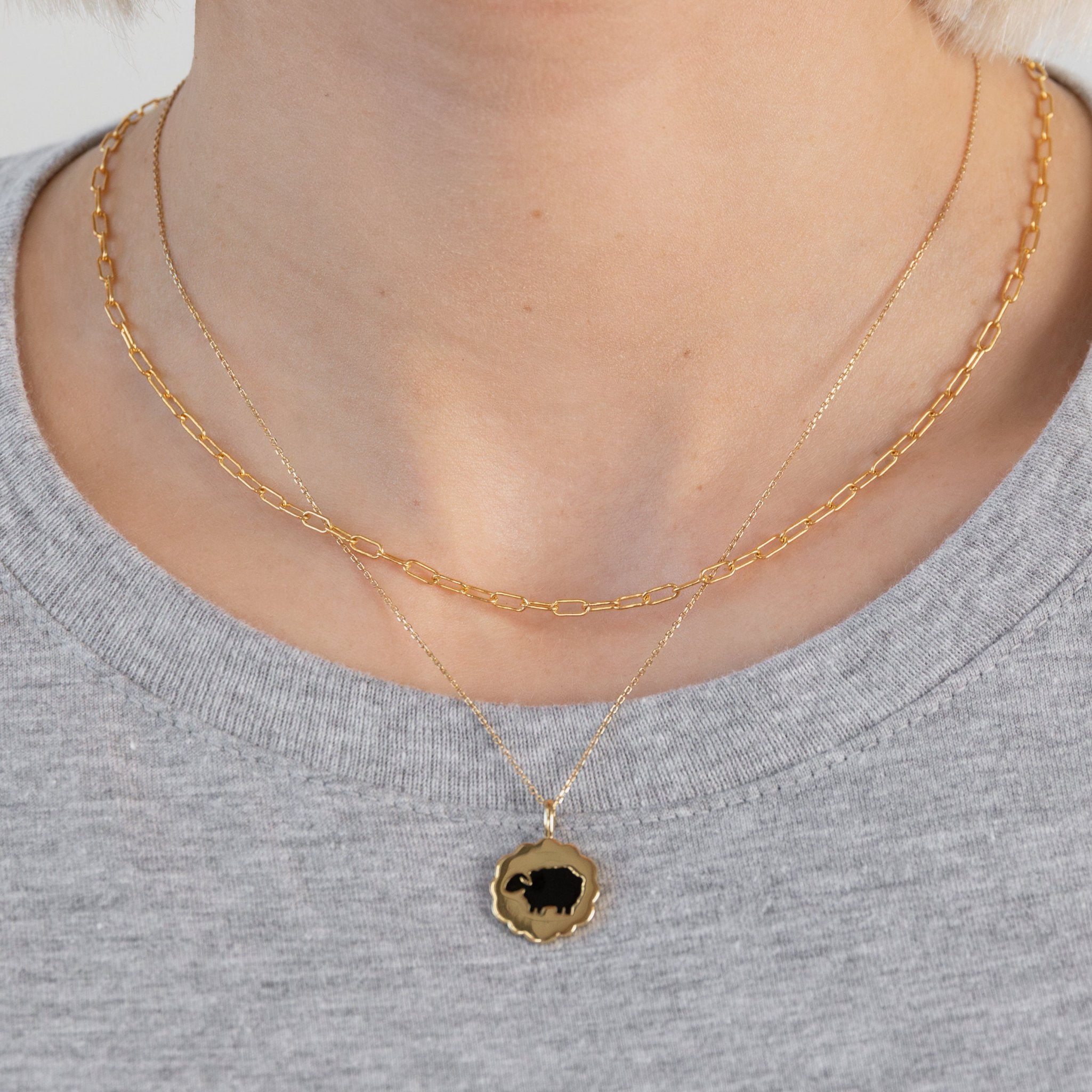 Black Sheep Coin Pendant Necklace - Unique Sterling Silver Jewelry for Women | Perfect for Gifts, Layering & Everyday Wear