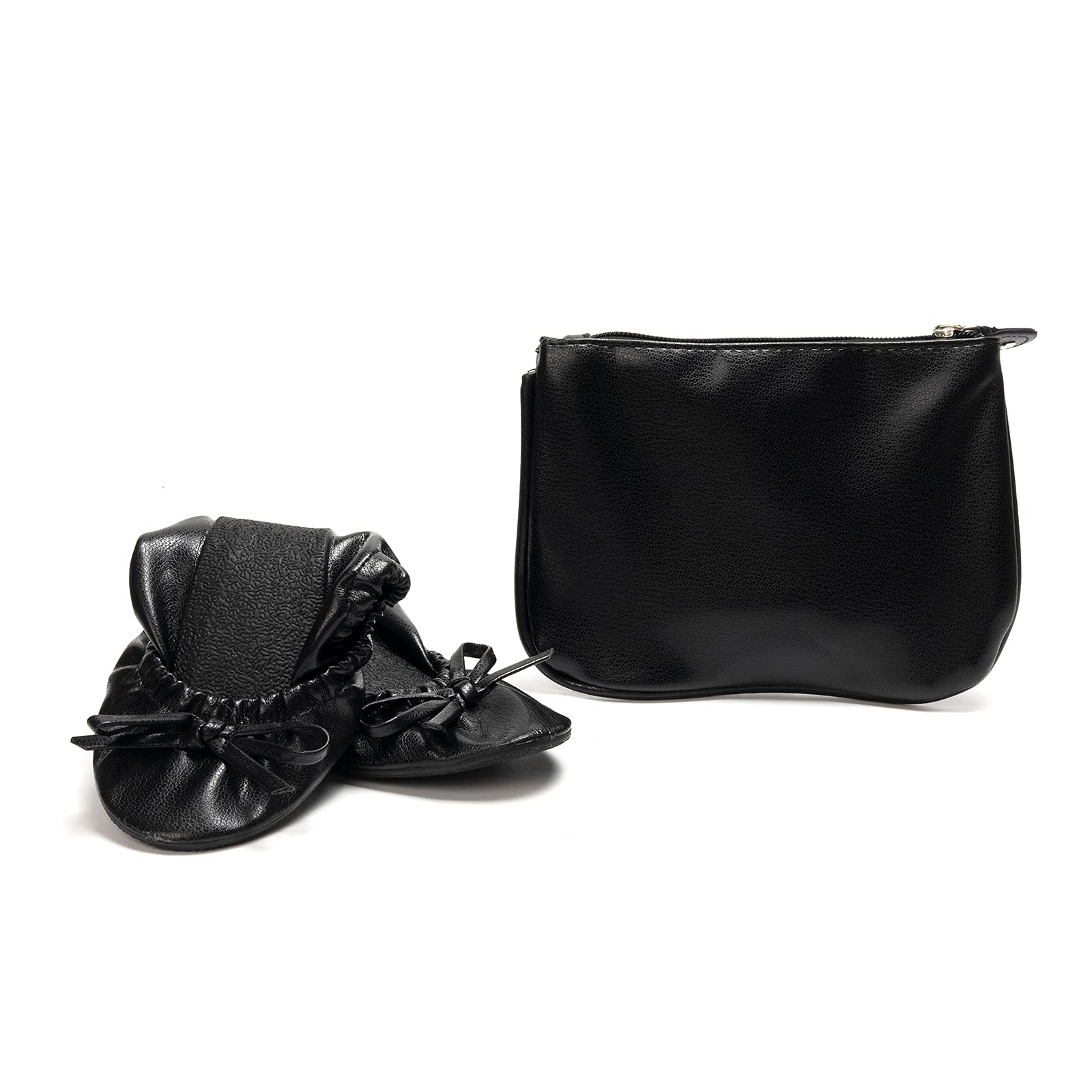 Foldable Ballet Flats for Women - Comfortable & Portable Travel Shoes | Roll Up Walking Shoes for Commuting, Travel & Casual Wear
