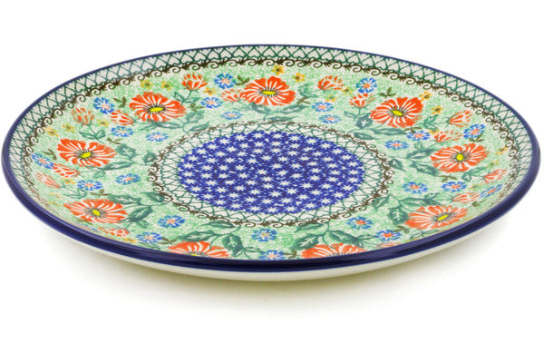 10-Piece Poppy Parade Dinner Plate Set - Elegant Floral Design for Everyday Dining, Parties & Special Occasions