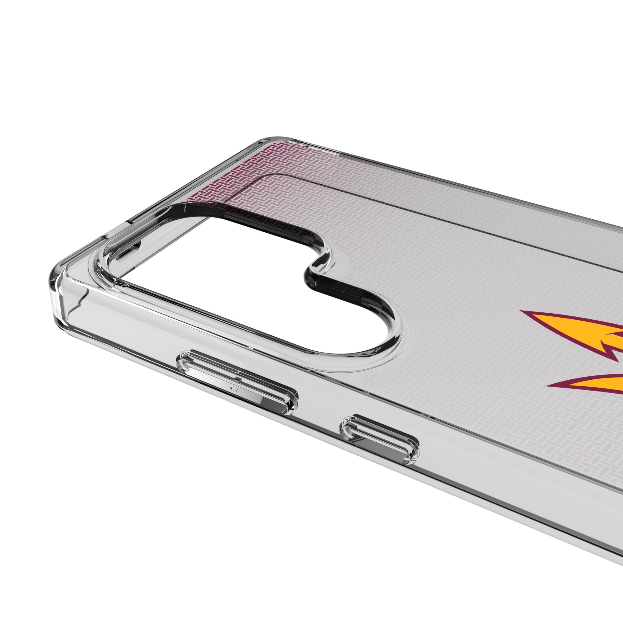 Arizona State University Sun Devils Linen Clear Phone Case for Samsung Galaxy S21 S22 S23 - Slim Protective Cover for College Fans - Perfect for School, Games & Campus Life
