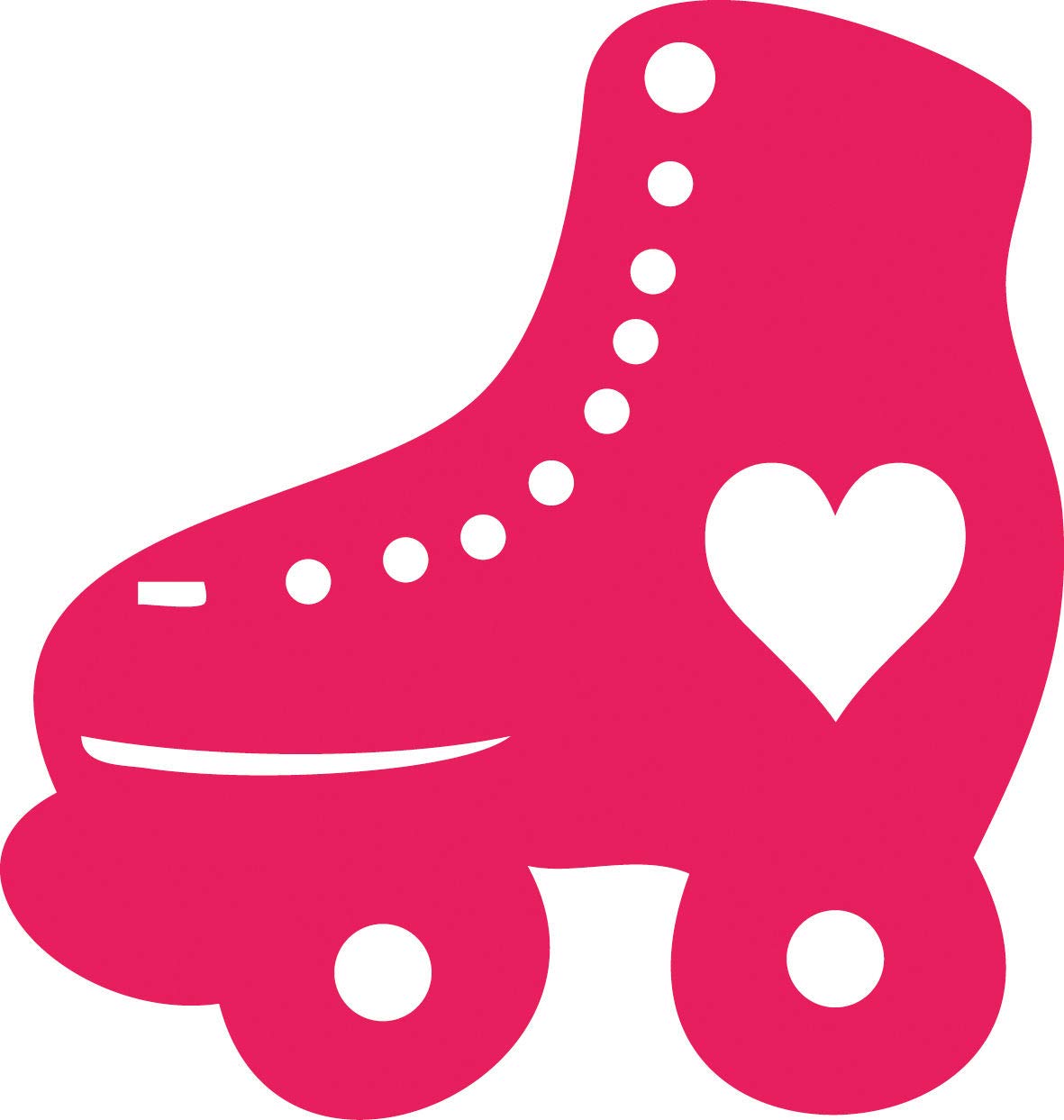 Custom Heart Wooden Roller Skate Rubber Stamp - Personalized DIY Craft Stamps for Scrapbooking, Diary, Letters & DIY Projects - Perfect for Crafters & Stationery Lovers