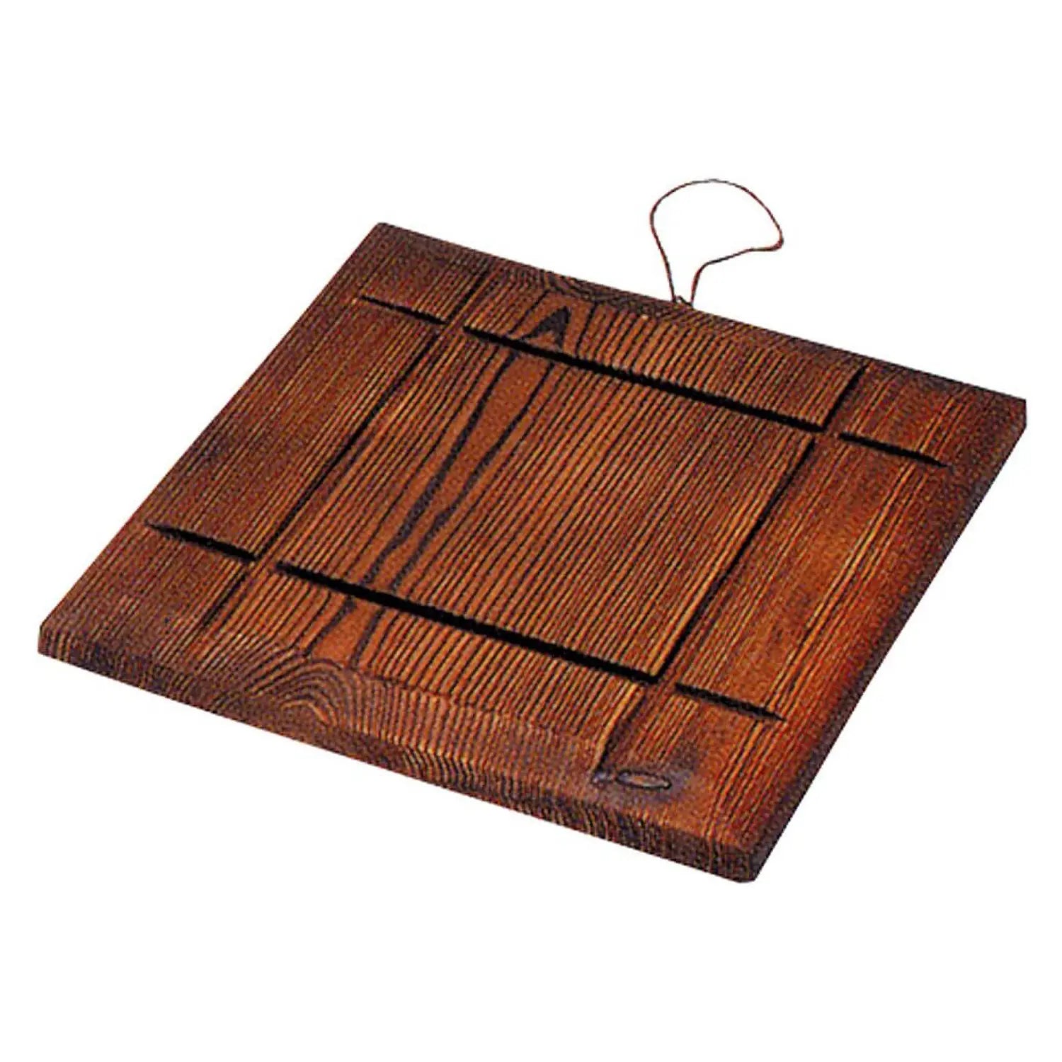 Marujyu Natural Wood Square Pot Mat - Heat Resistant Coasters for Plants, Hot Dishes & Table Protection - Perfect for Kitchen, Dining Room & Home Decor