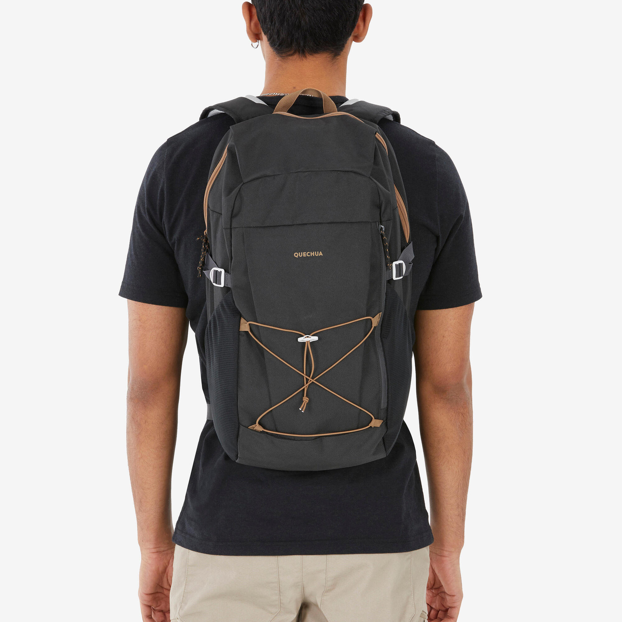 Quechua NH Arpenaz 100 30L Lightweight Hiking Backpack - Water-Resistant Daypack for Outdoor Adventures, Camping & Travel