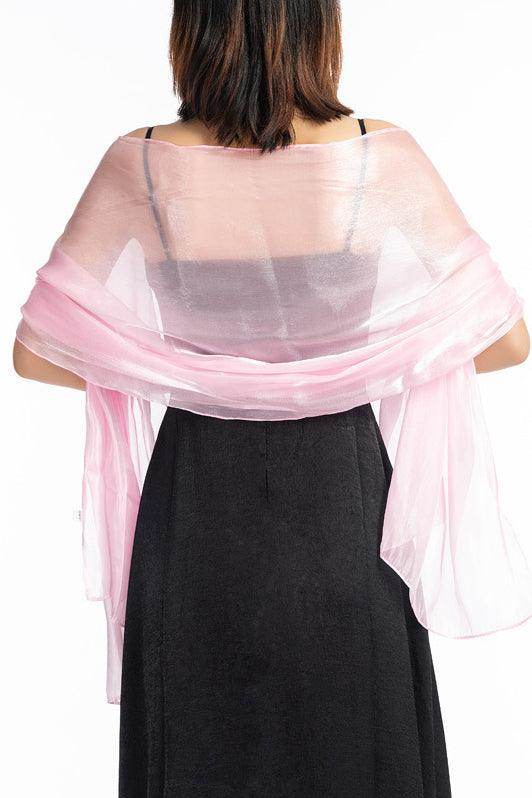 Elegant Polyester Tulle Shawl - CJ0105 - Lightweight Fashion Scarf for Weddings, Parties & Evening Events