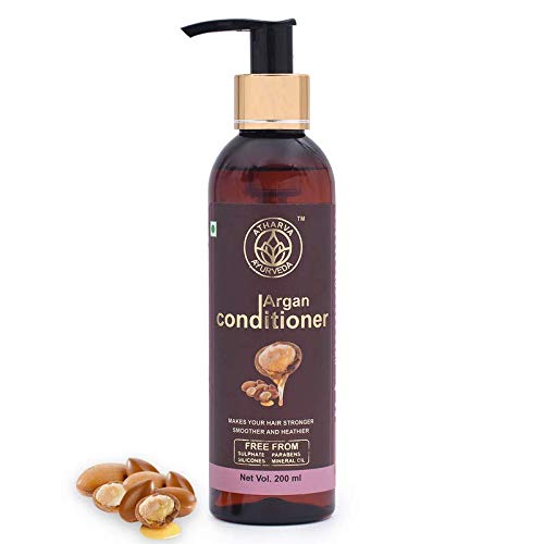 Organic Argan Oil & Vitamin E Hair Conditioner - Sulfate & Paraben Free for Strong, Manageable Hair (200ml) | Ayurvedic Treatment for Dry, Damaged Hair - Perfect for Daily Use & Salon-Like Results at Home