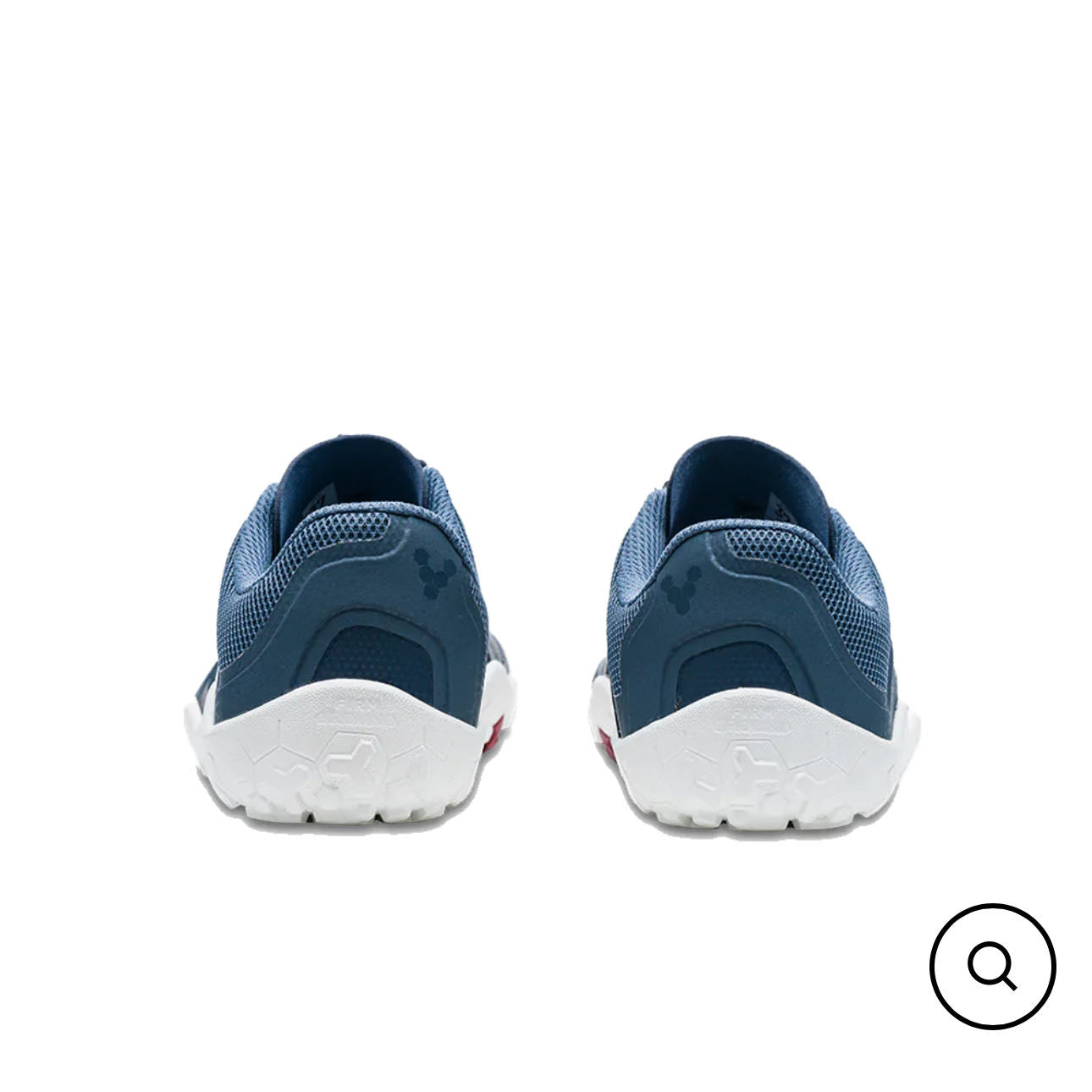 Vivobarefoot Men's Primus Trail II FG Barefoot Shoes - Deep Sea Blue & White | Lightweight, Flexible Trail Running & Hiking Shoes for Natural Movement