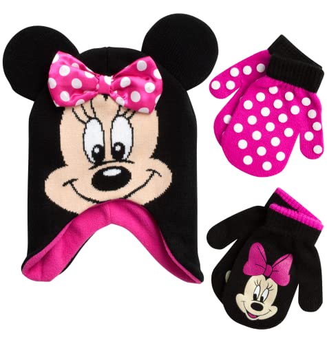 Hot Pink Minnie 3d Mittens 2-4