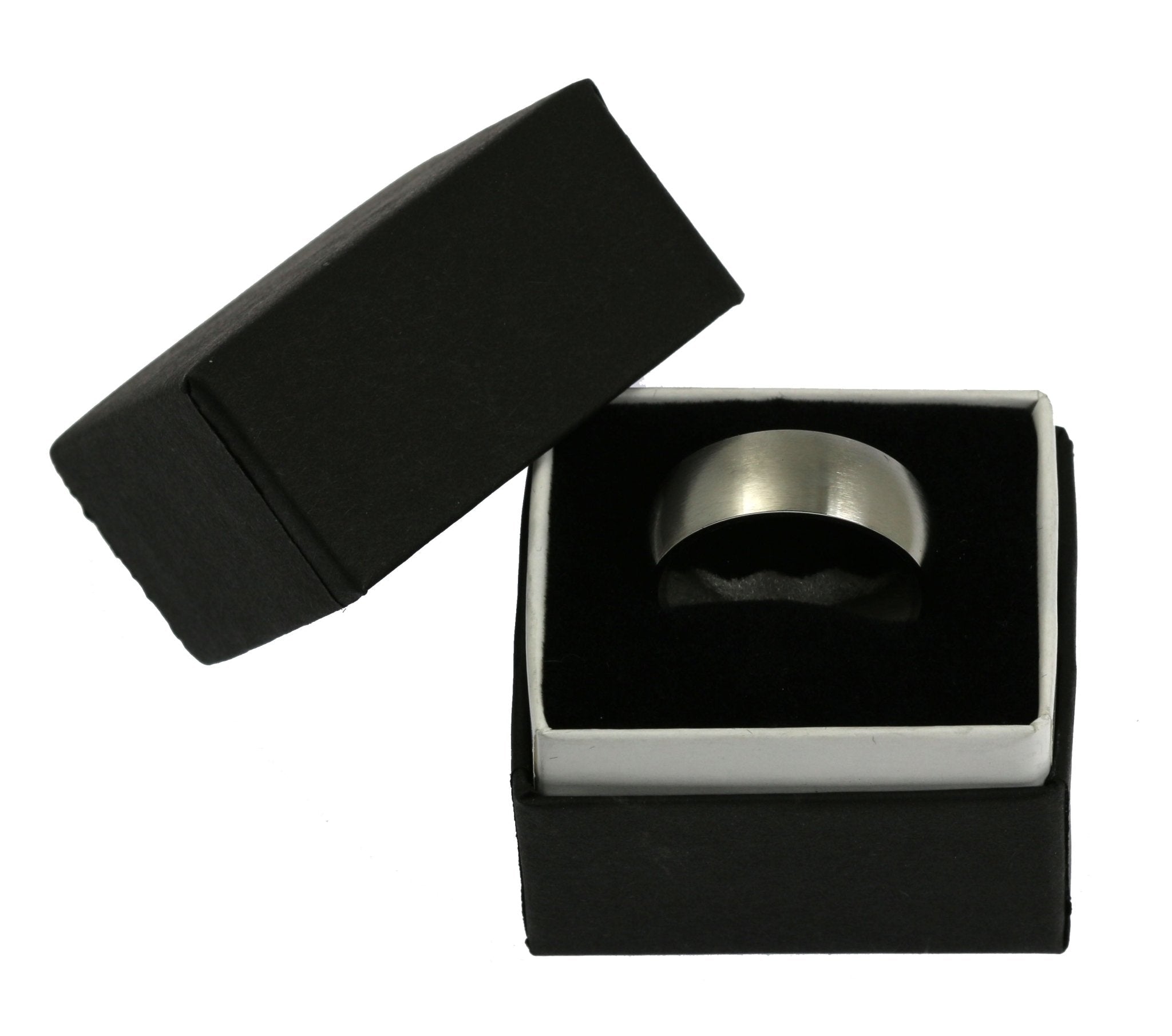 8mm Brushed Comfort Fit Stainless Steel Men's Wedding Band Ring - Durable & Hypoallergenic for Everyday Wear, Anniversary Gift, or Special Occasion Jewelry