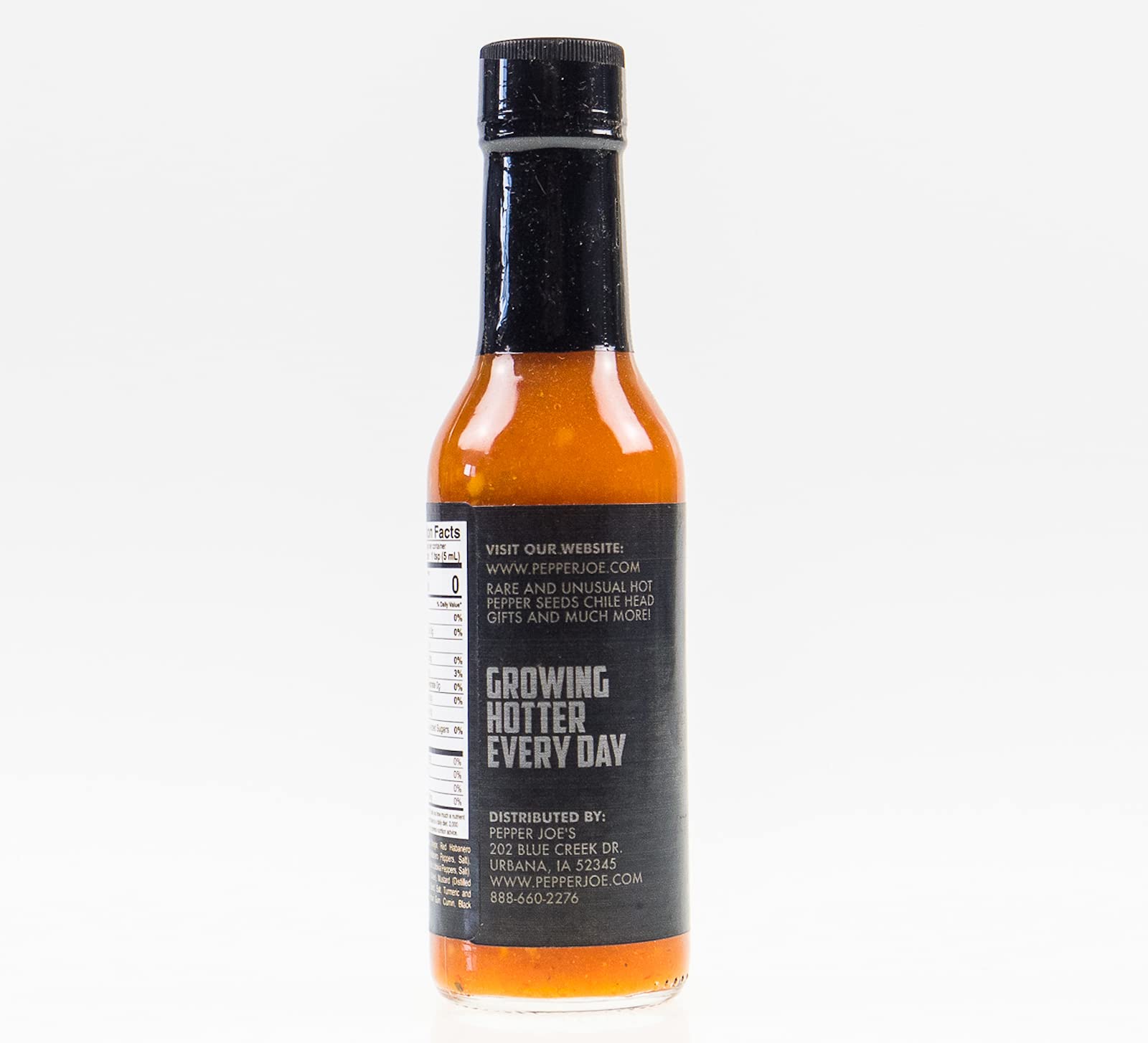 Pepper Joe’s Ghost Pepper Hot Sauce – Spicy Bhut Jolokia Chili Sauce with Fresh Ghost Peppers for Intense Heat & Flavor | Perfect for Wings, Tacos & BBQ