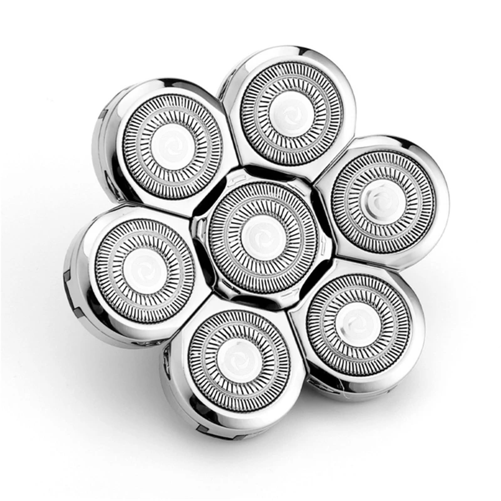 6-Pack Replacement Blades for Electric Shavers - Compatible with 6/7 Head Beard Trimmers - Easy Install Razor Heads for Home Grooming - Perfect for Men's Facial Hair Maintenance & Travel Shaving Kit