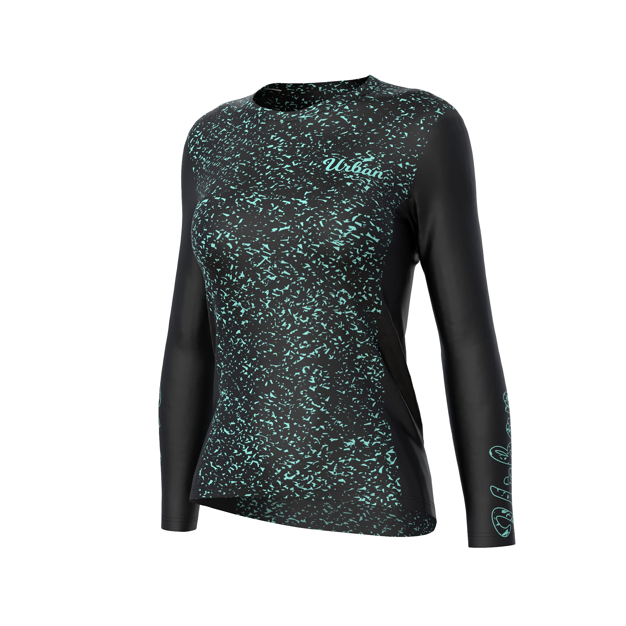 **Women's Long Sleeve MTB Mountain Bike Cycling Jersey - Breathable & UV Protection - Perfect for Trail Riding & Outdoor Adventures**