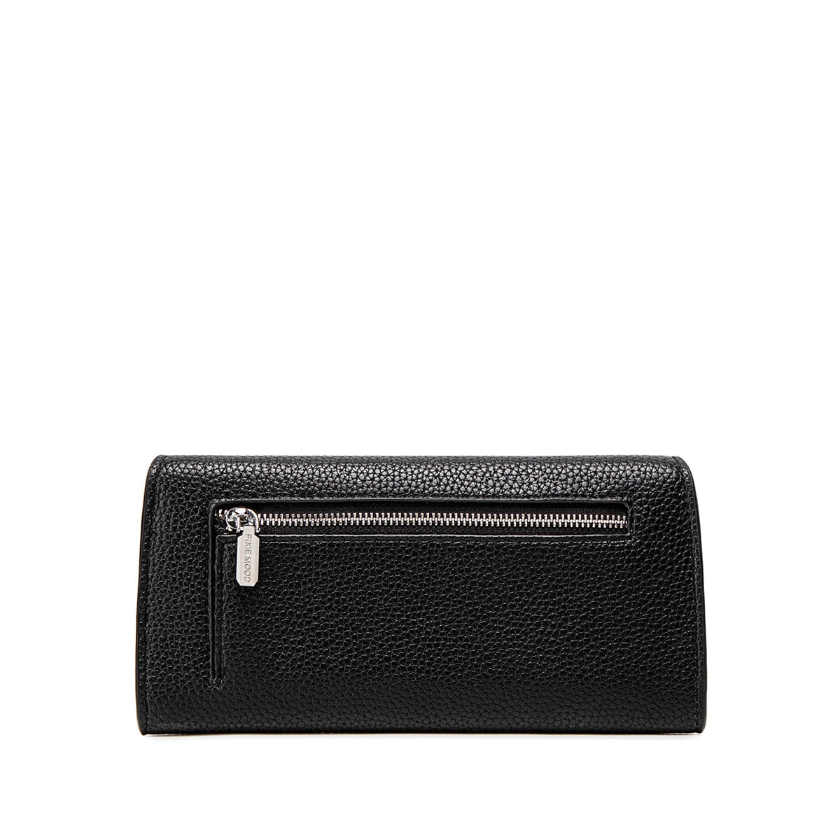 Mavis Vegan Leather Wallet for Women - Black Pebbled Textured Crossbody Card Holder | Perfect for Everyday Use, Travel & Minimalist Lifestyle