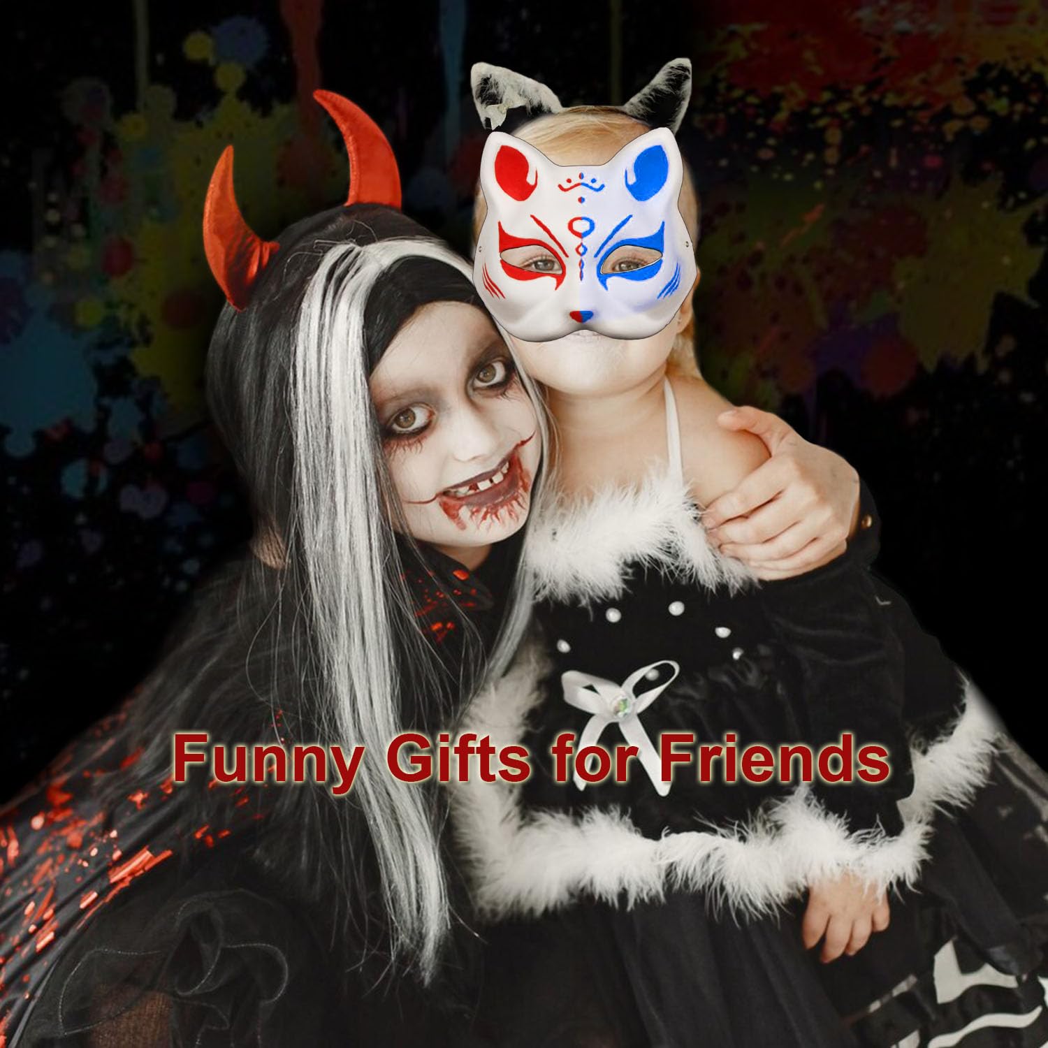 DIY Unpainted Cat Masquerade Mask - Blank Paper Mache Craft Mask for Painting - Perfect for Halloween Costumes, Cosplay, and Themed Parties