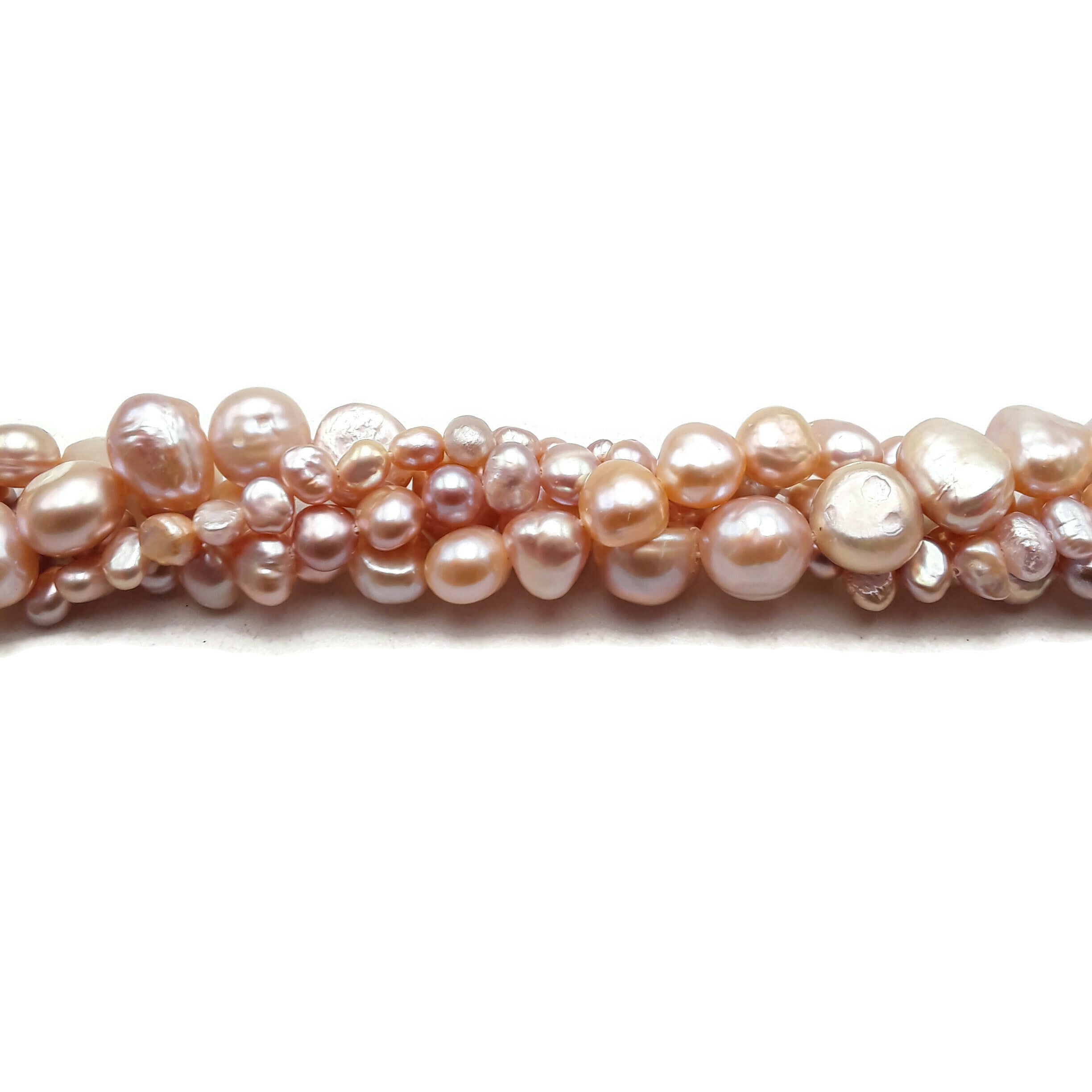 Natural Purple Freshwater Pearl Beads 4mm 6mm 8mm 10mm 14 Strand - Center Drilled Nugget Beads for Jewelry Making, DIY Bracelets, Necklaces & Craft Projects