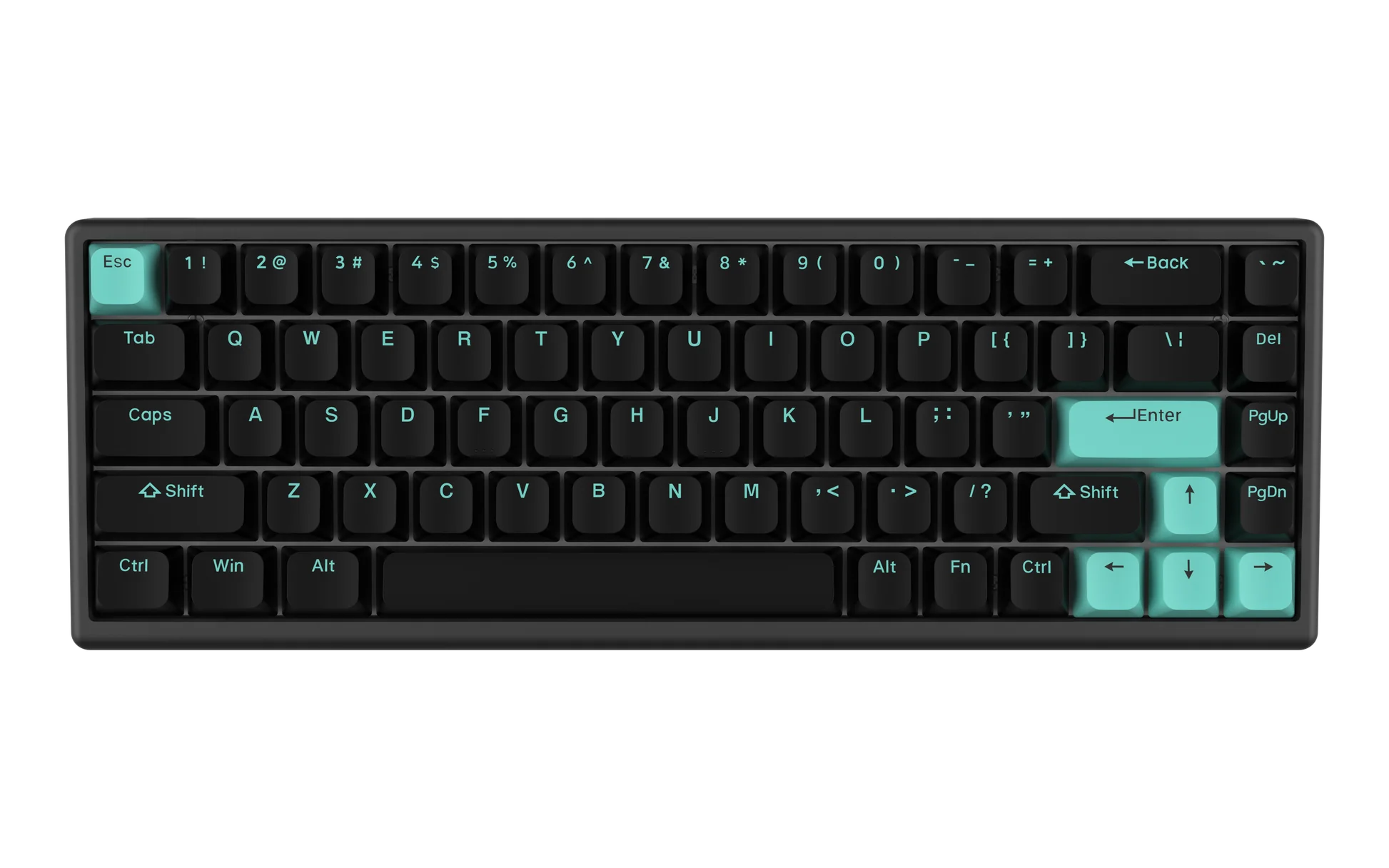 Arbiter Studio Polar 65 Hall Effect Magnetic Rapid Trigger Mechanical Keyboard - Mint Abyss Color | Perfect for Gaming, Typing & Office Work