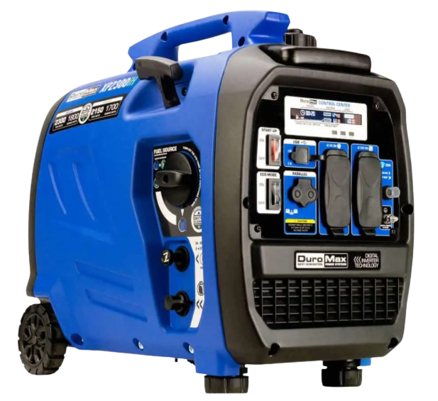 DuroMax XP2300IH 1800W/2300W 80cc CO Alert Dual Fuel Inverter Generator - Portable Power for Camping, RV Trips & Emergency Backup