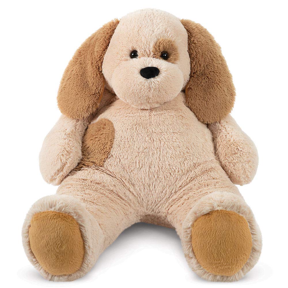 4 Foot Giant Vermont Teddy Bear Dog Stuffed Animal Plush - Extra Large Cuddly Puppy Toy from USA-Made Giant Cuddle Collection - Perfect for Kids' Bedrooms, Nursery Decor, Birthday Gifts & Adult Collectors - Soft Collectible Stuffed Dog for Cuddling, Decor & Gifting