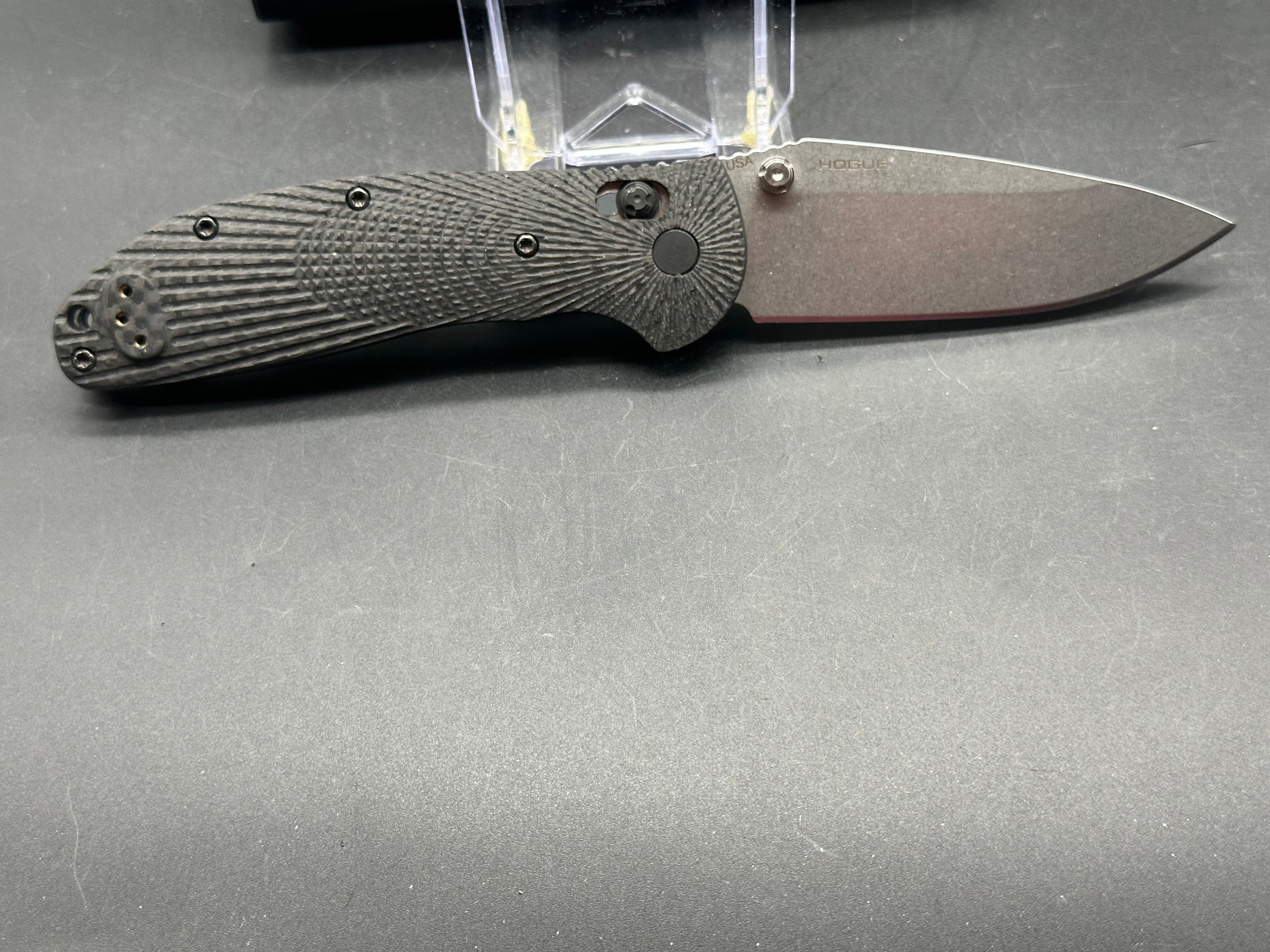 Hogue Doug Ritter RSK Full Size Folding Knife - Carbon Fiber Handle, MagnaCut Blade - Used in Great Condition | Outdoor Survival, Camping, EDC, Tactical Use